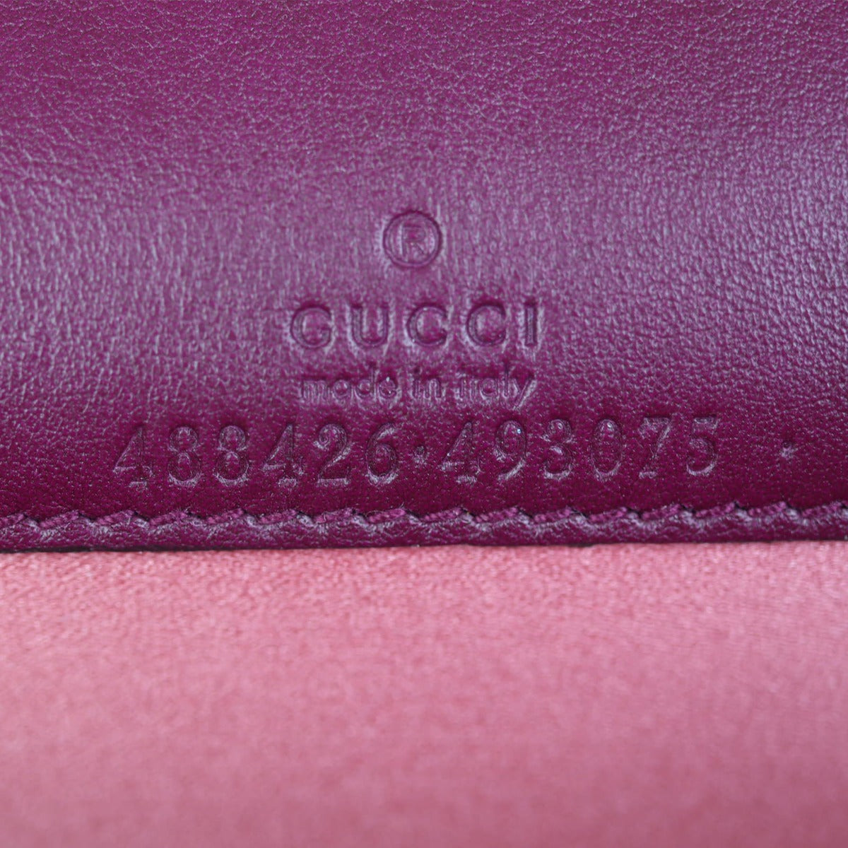 Gucci GG Velvet Super Mini Shoulder Bag Stamp Date Code