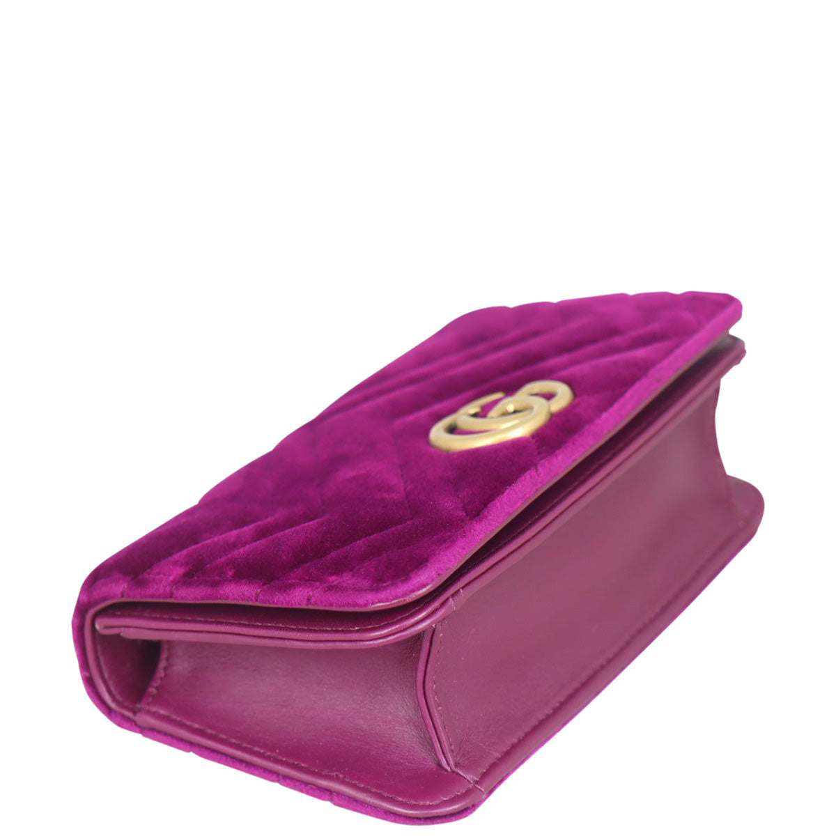 Gucci GG Velvet Super Mini Shoulder Bag Corner