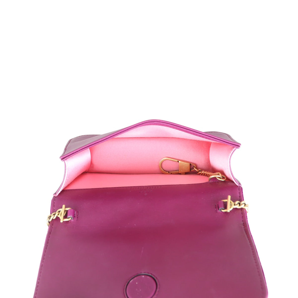 Gucci GG Velvet Super Mini Shoulder Bag Whole interior
