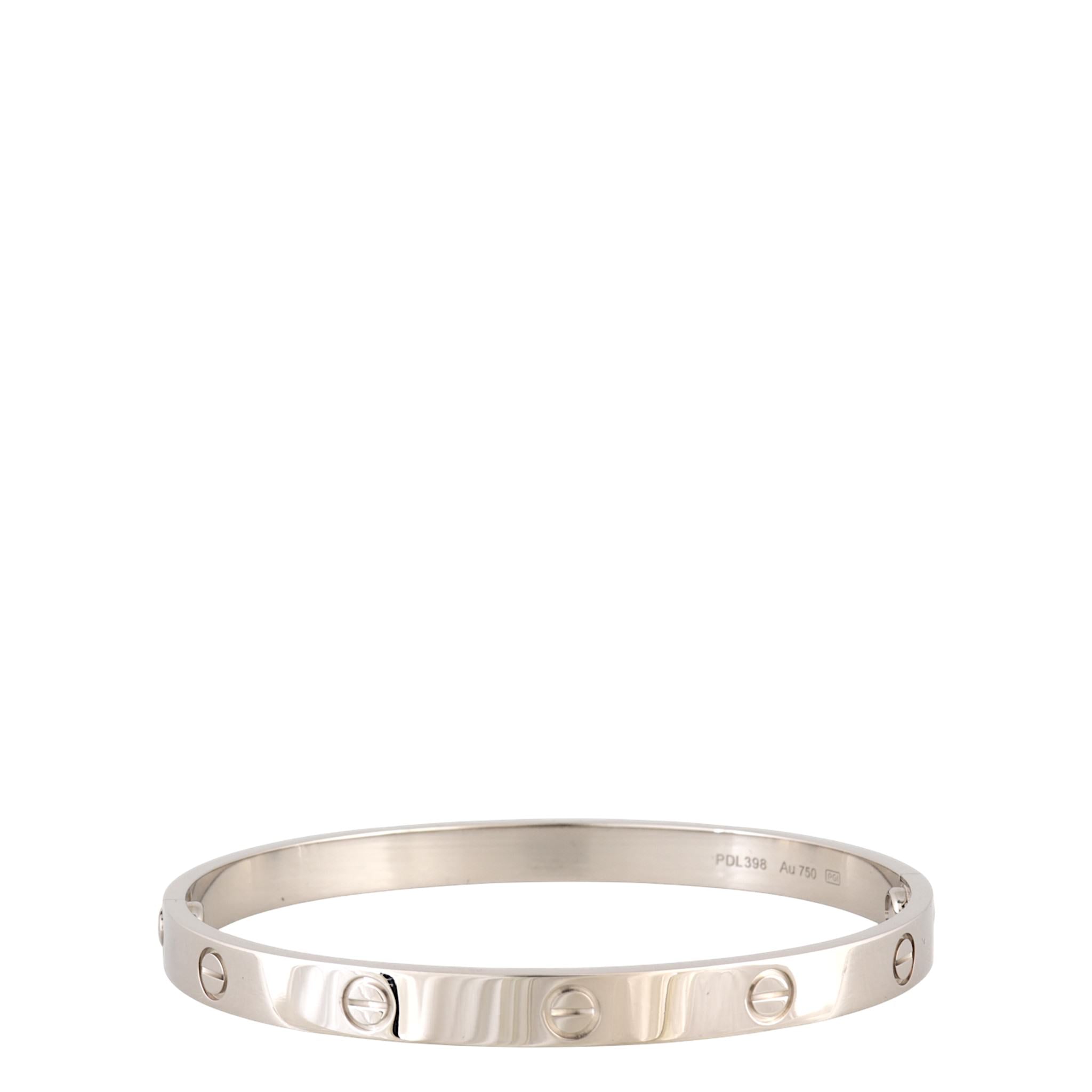 Cartier Love Bracelet 18k White Gold