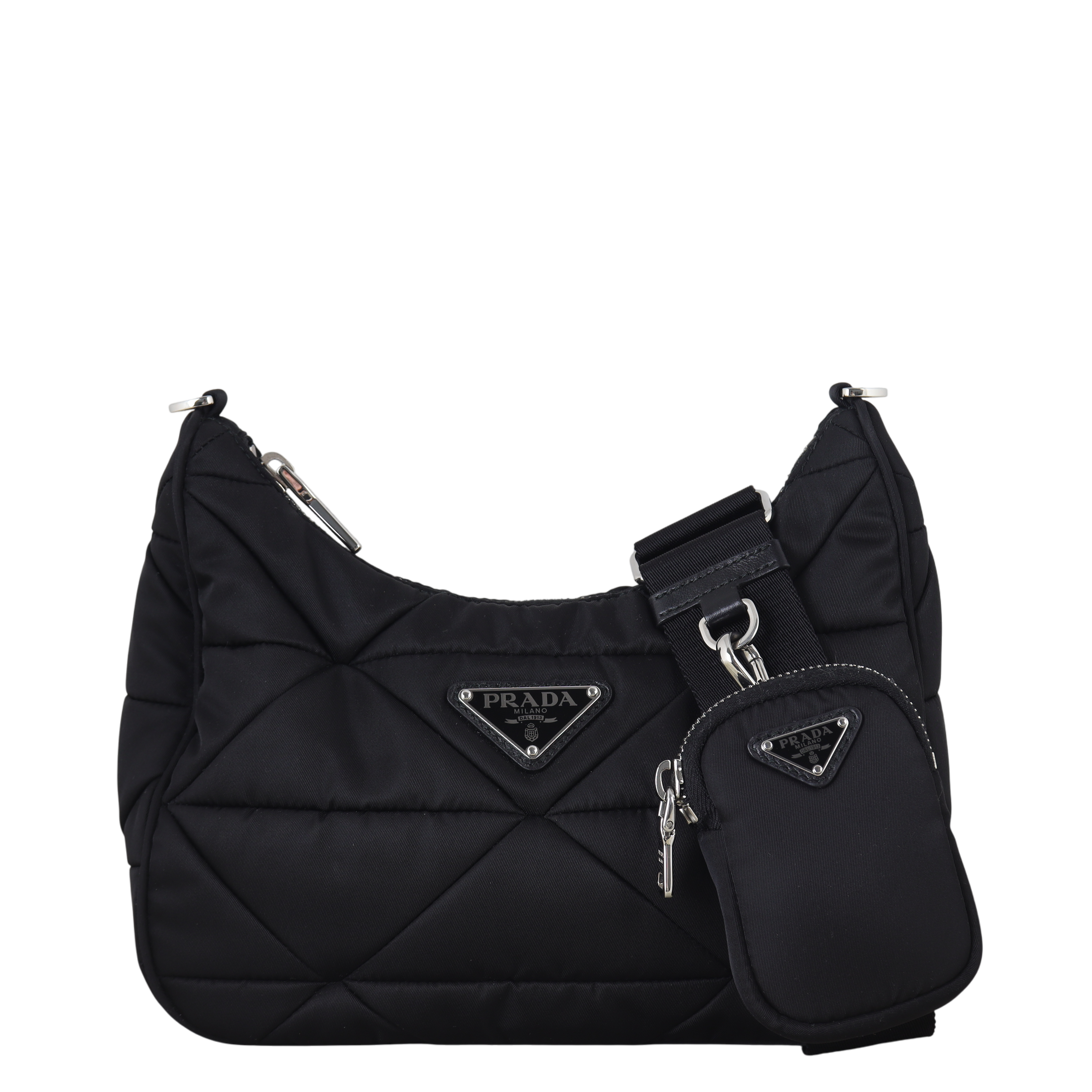 Prada Re-Nylon Patchwork Tessuto Padded Shoulder Bag