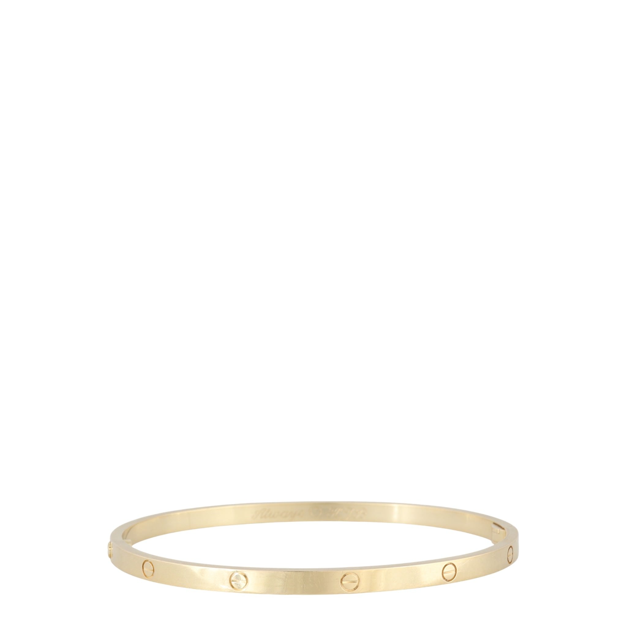 Cartier Small Love Bracelet 18k Yellow Gold