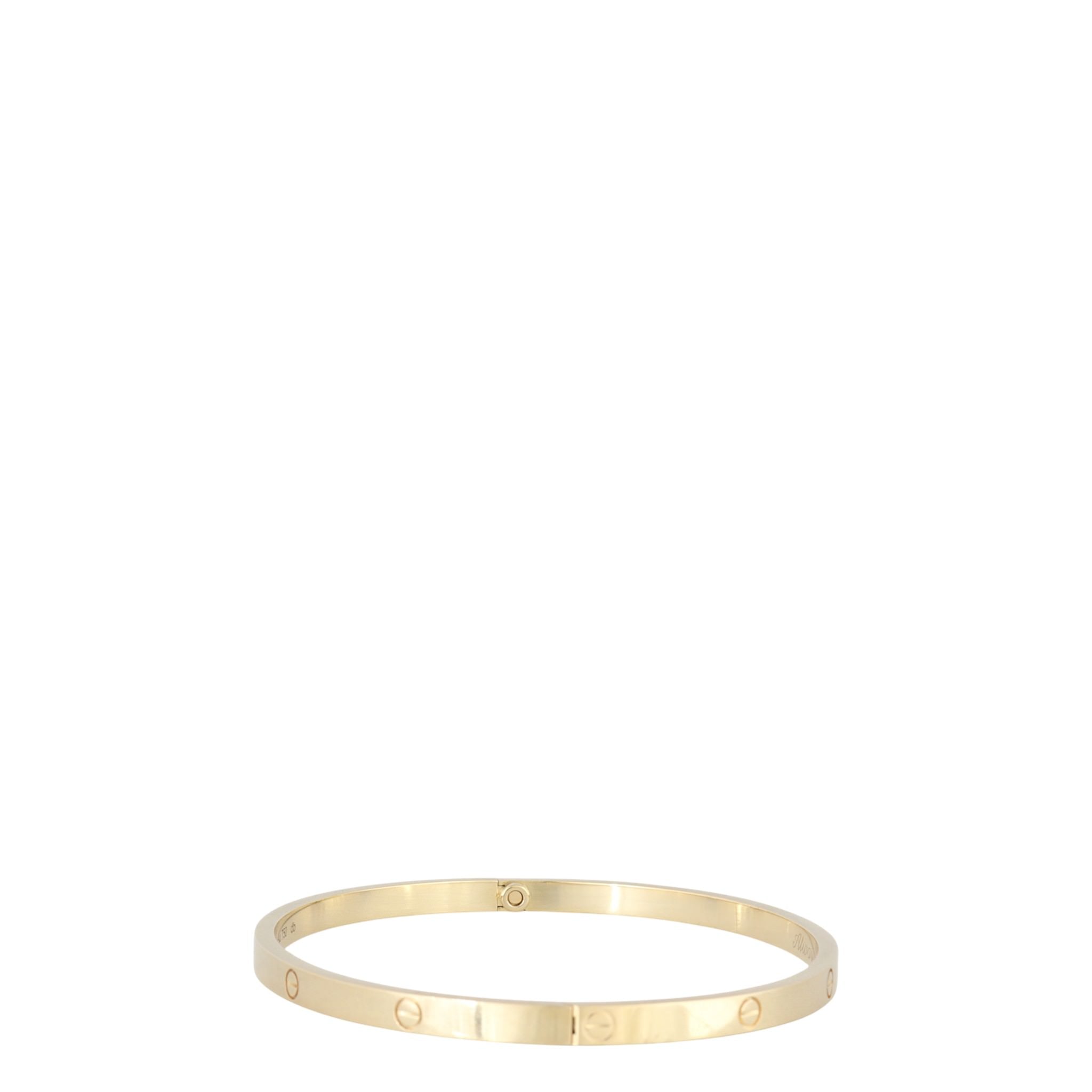 Cartier Small Love Bracelet 18k Yellow Gold