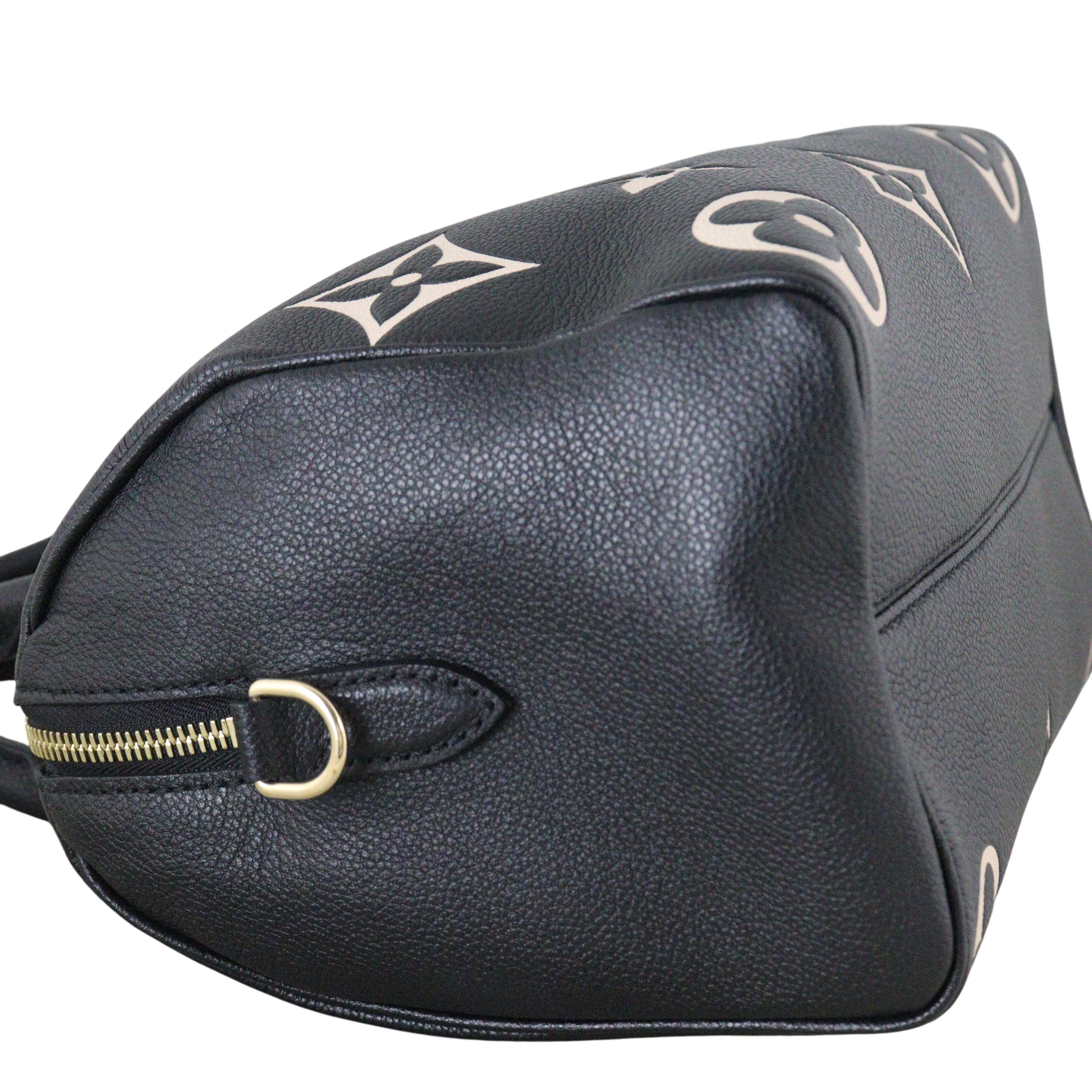 Louis Vuitton Speedy 25 Bandouliere Monogram Empreinte Giant Bicolour