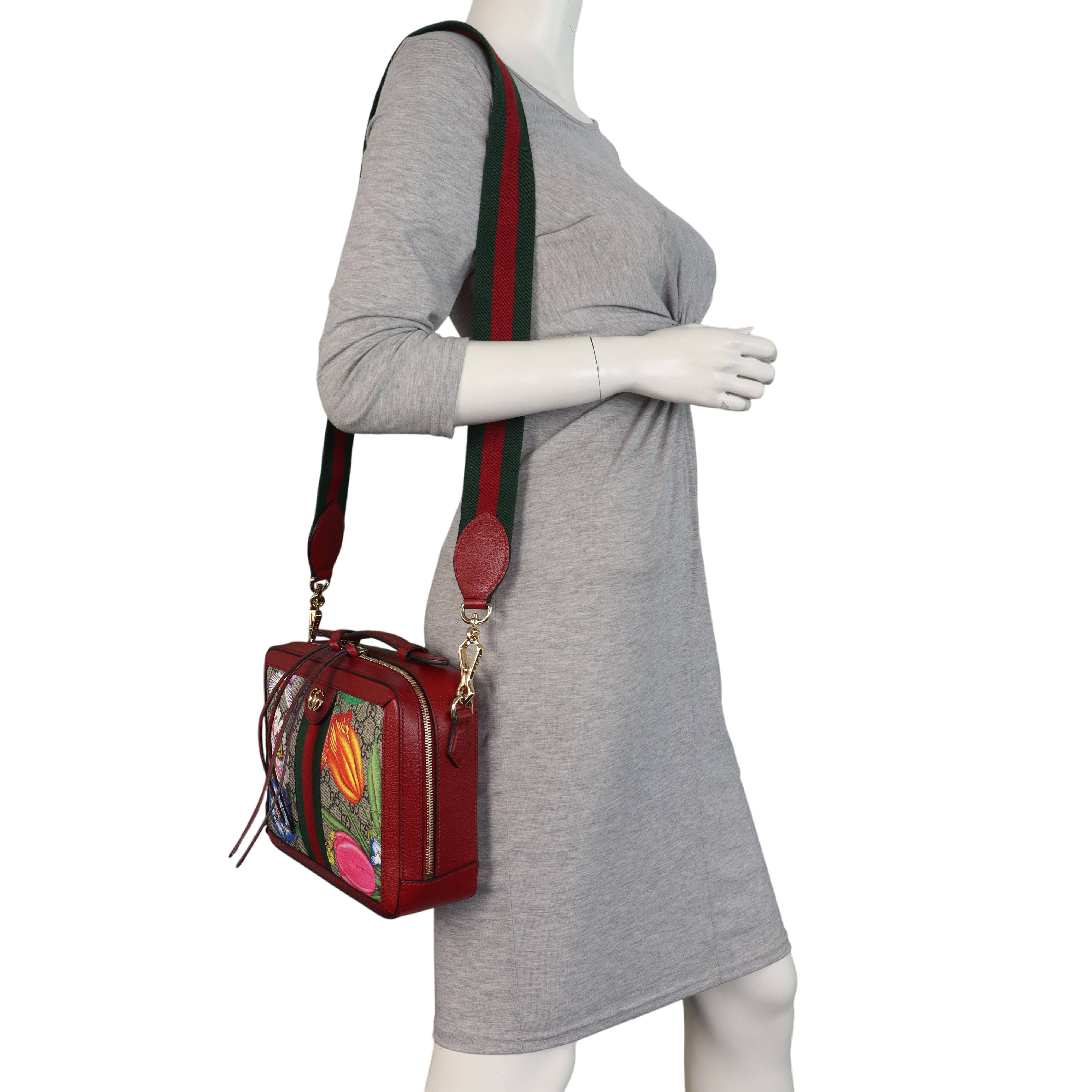 Gucci Flora GG Supreme Ophidia Camera Bag