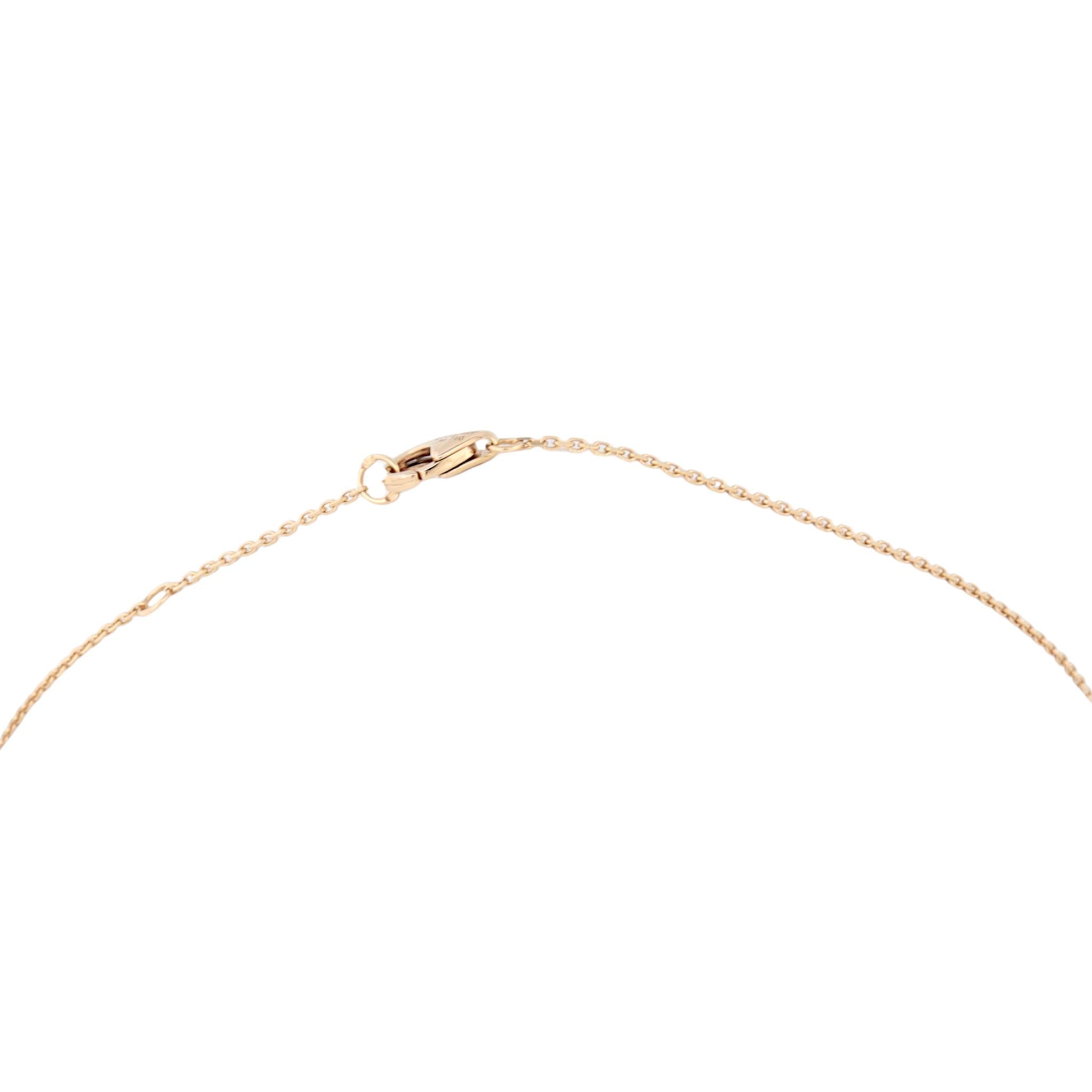 Cartier Trinity Diamond 18k Yellow, White & Rose Gold Necklace