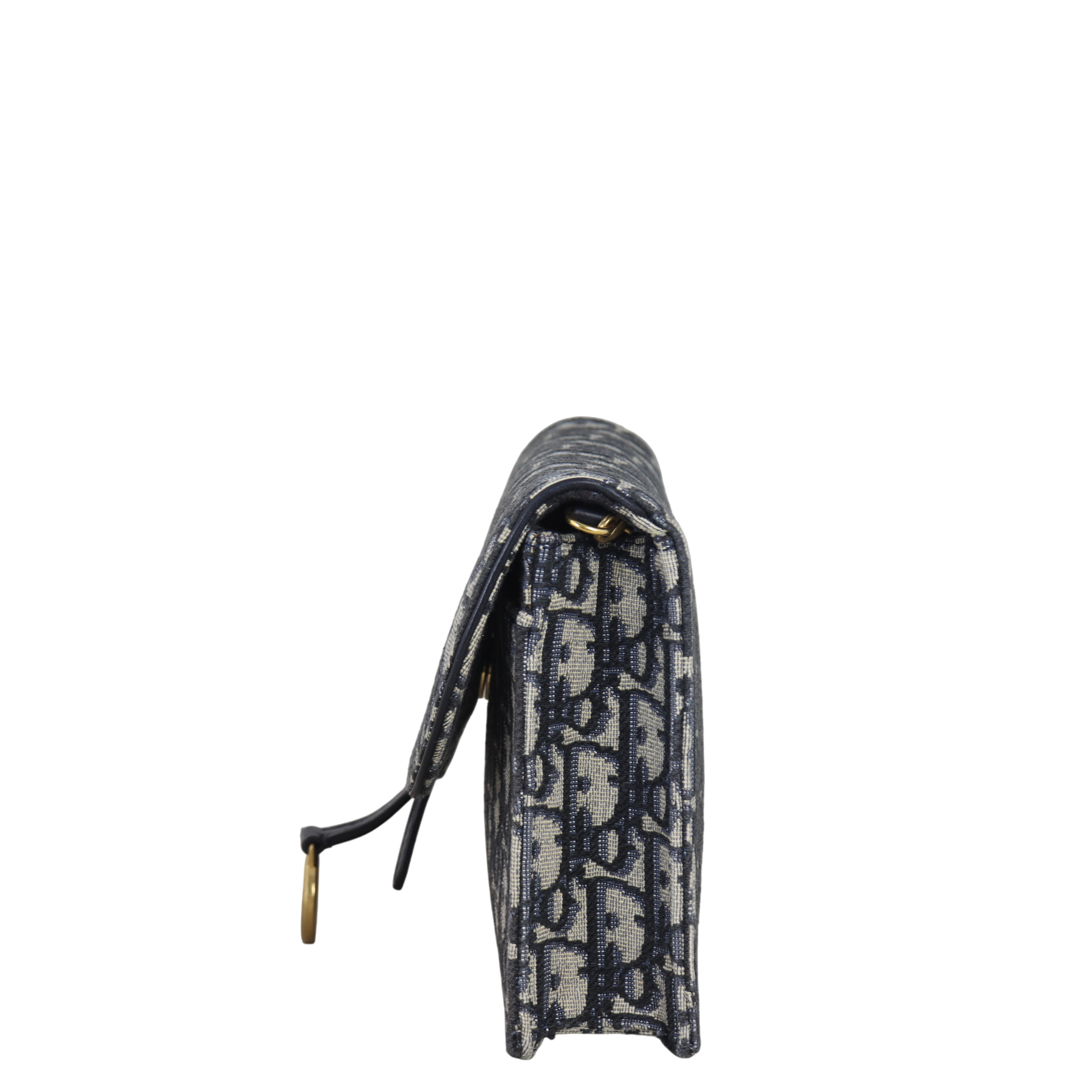 Dior Saddle Pouch Wallet on Chain Oblique