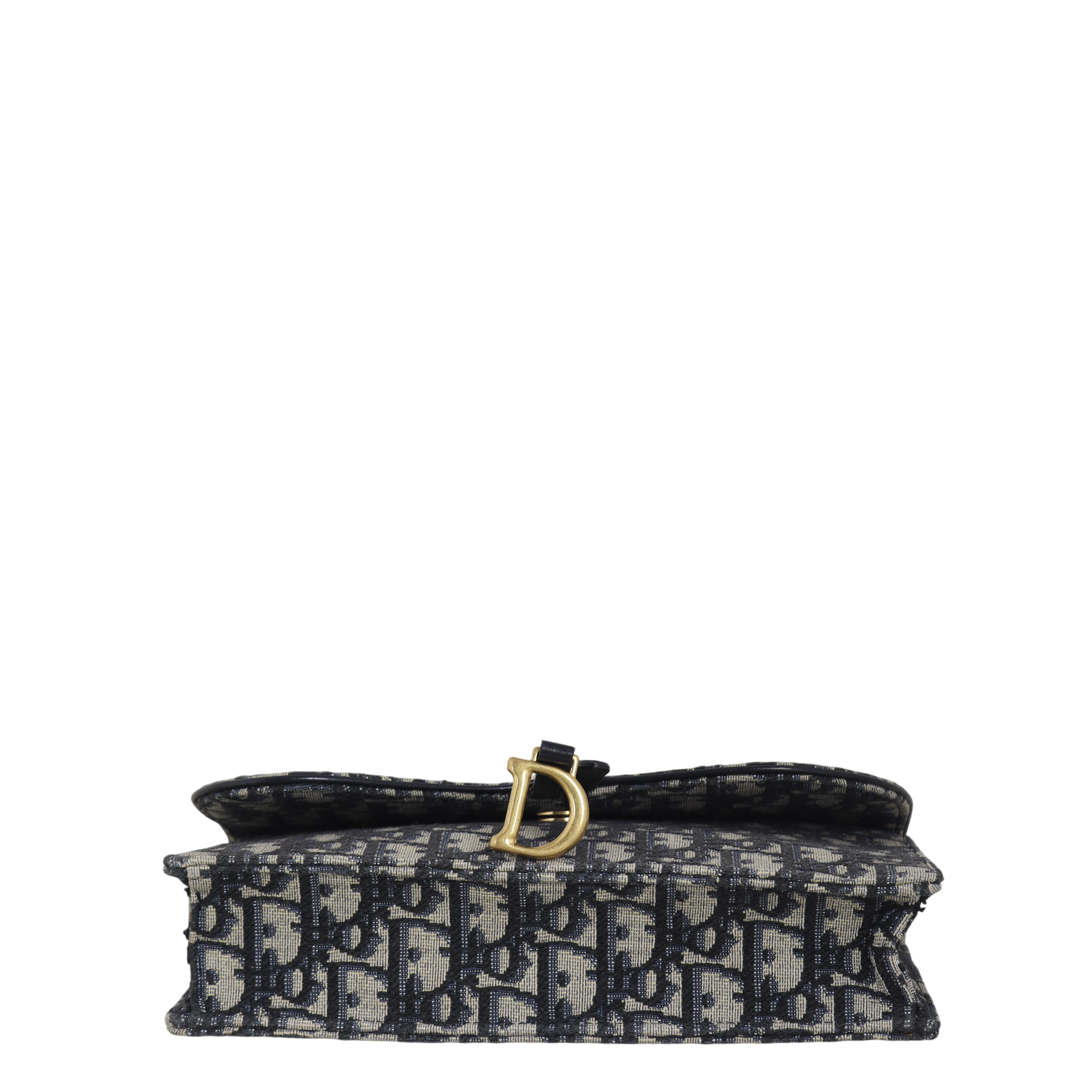 Dior Saddle Pouch Wallet on Chain Oblique