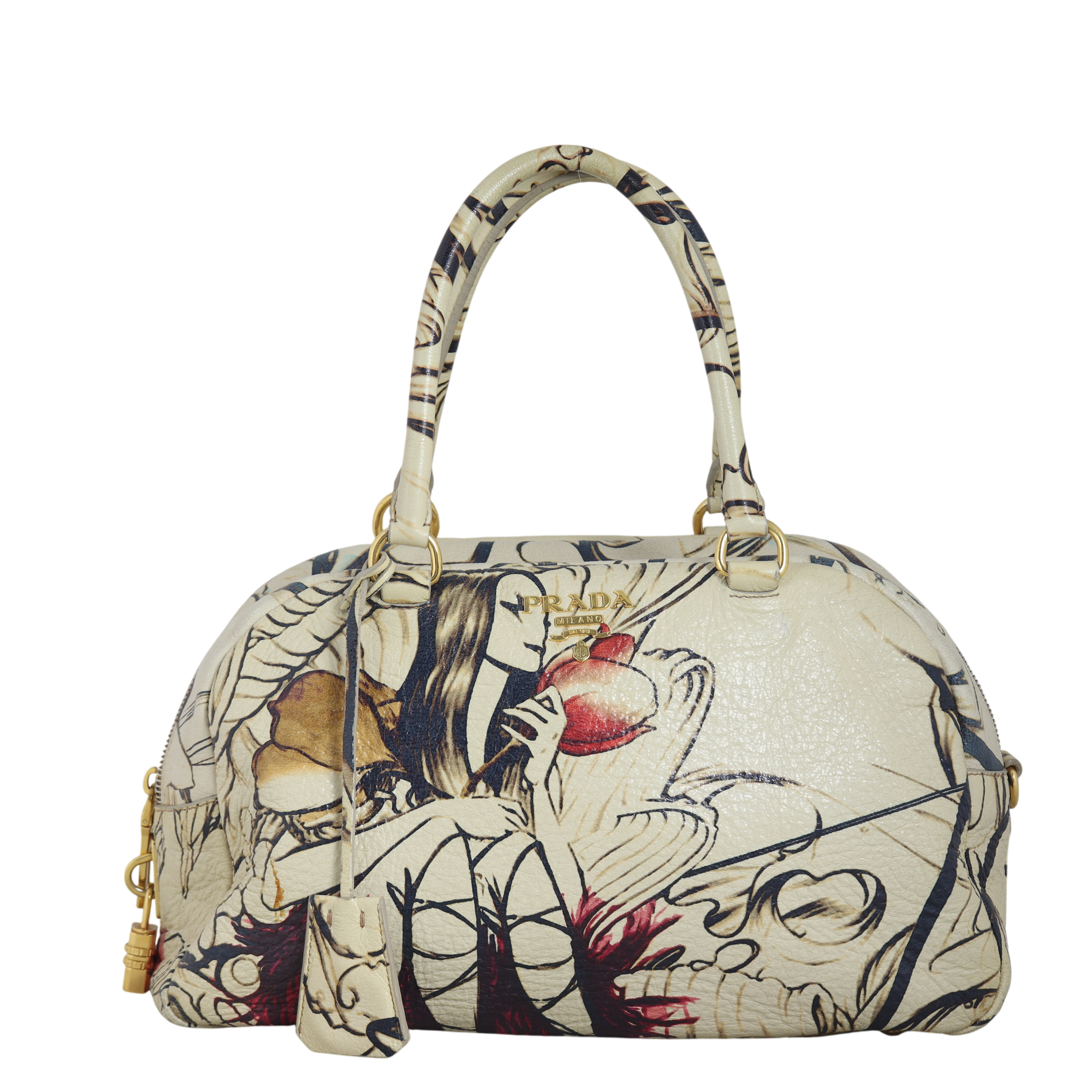 Prada x James Jean Cervo Lux Fairy Bauletto Bag