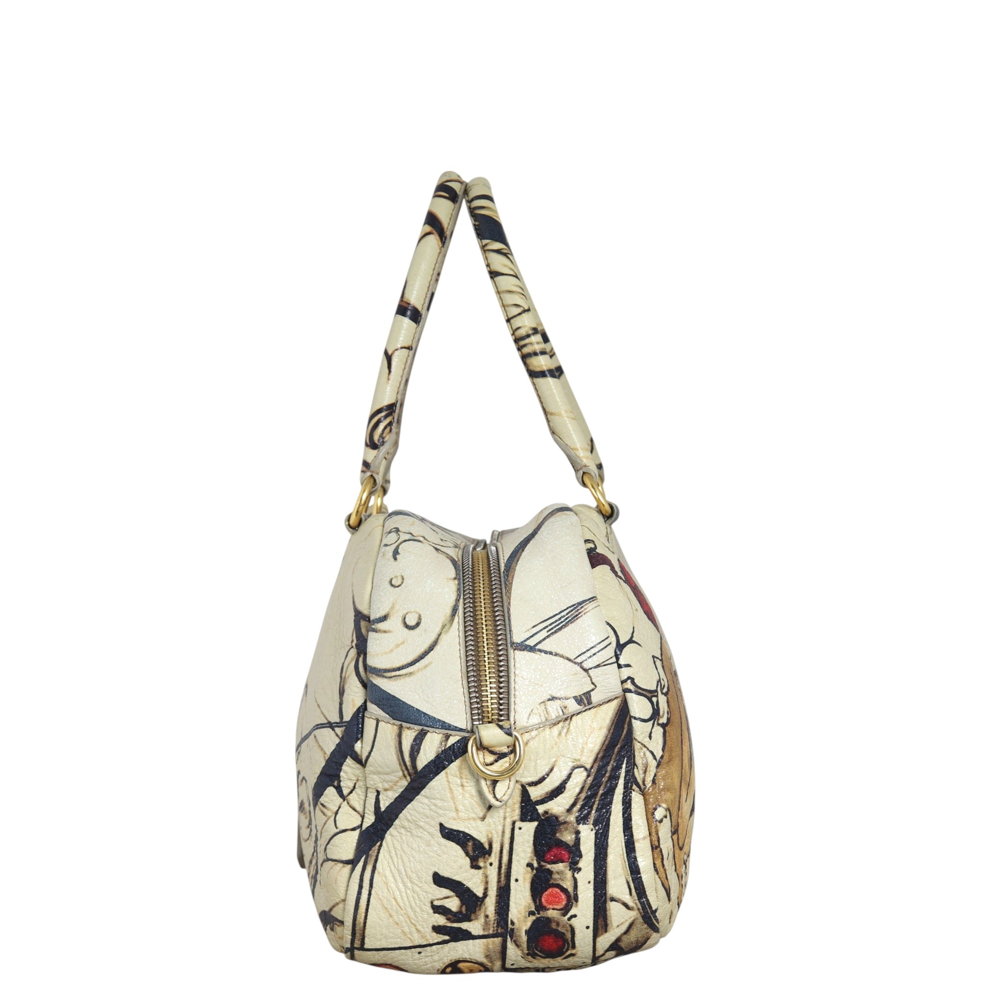 Prada x James Jean Cervo Lux Fairy Bauletto Bag