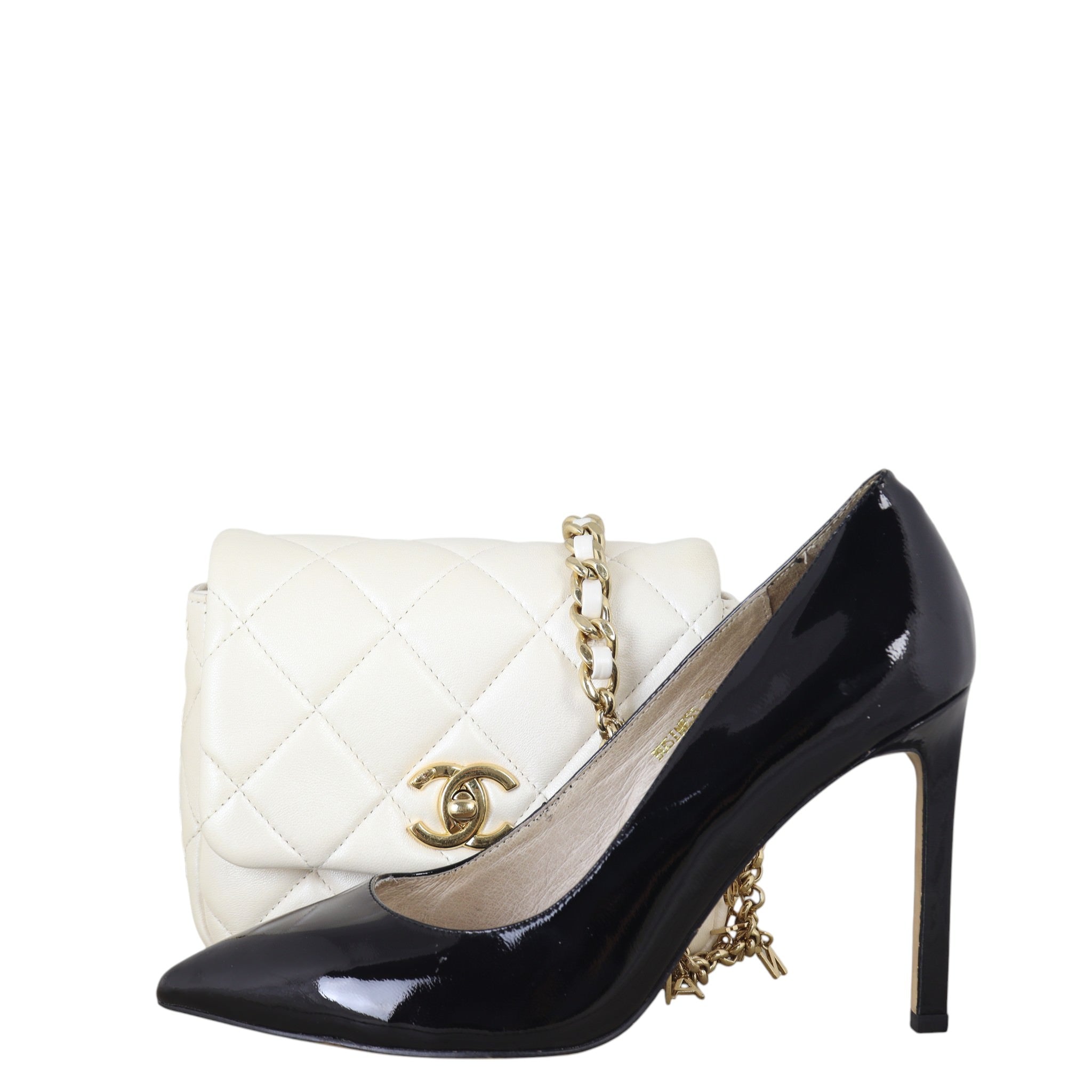 Chanel Letter Charms Chain Flap Mini