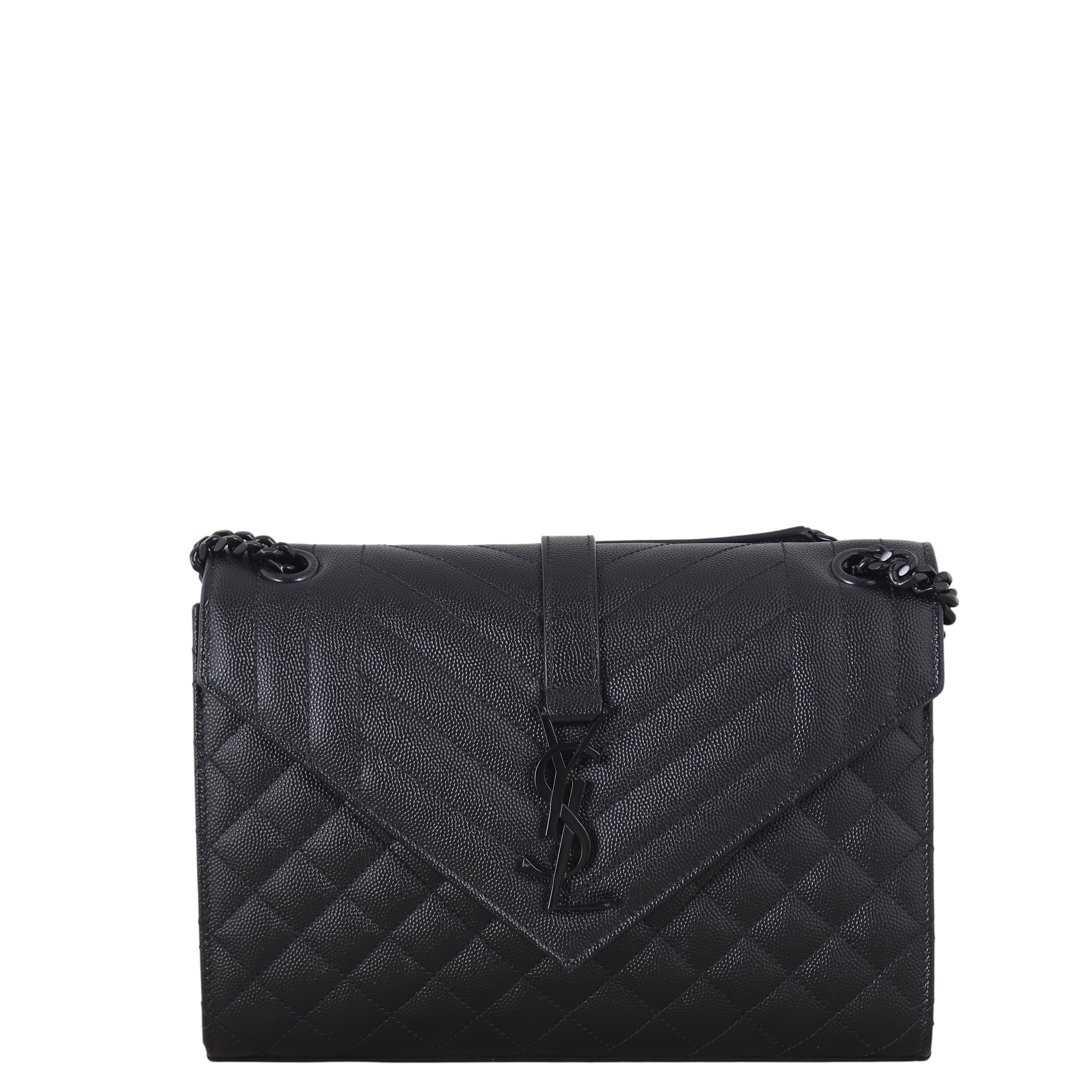 Saint Laurent Monogram Mix Matelasse Envelope Chain Bag Medium