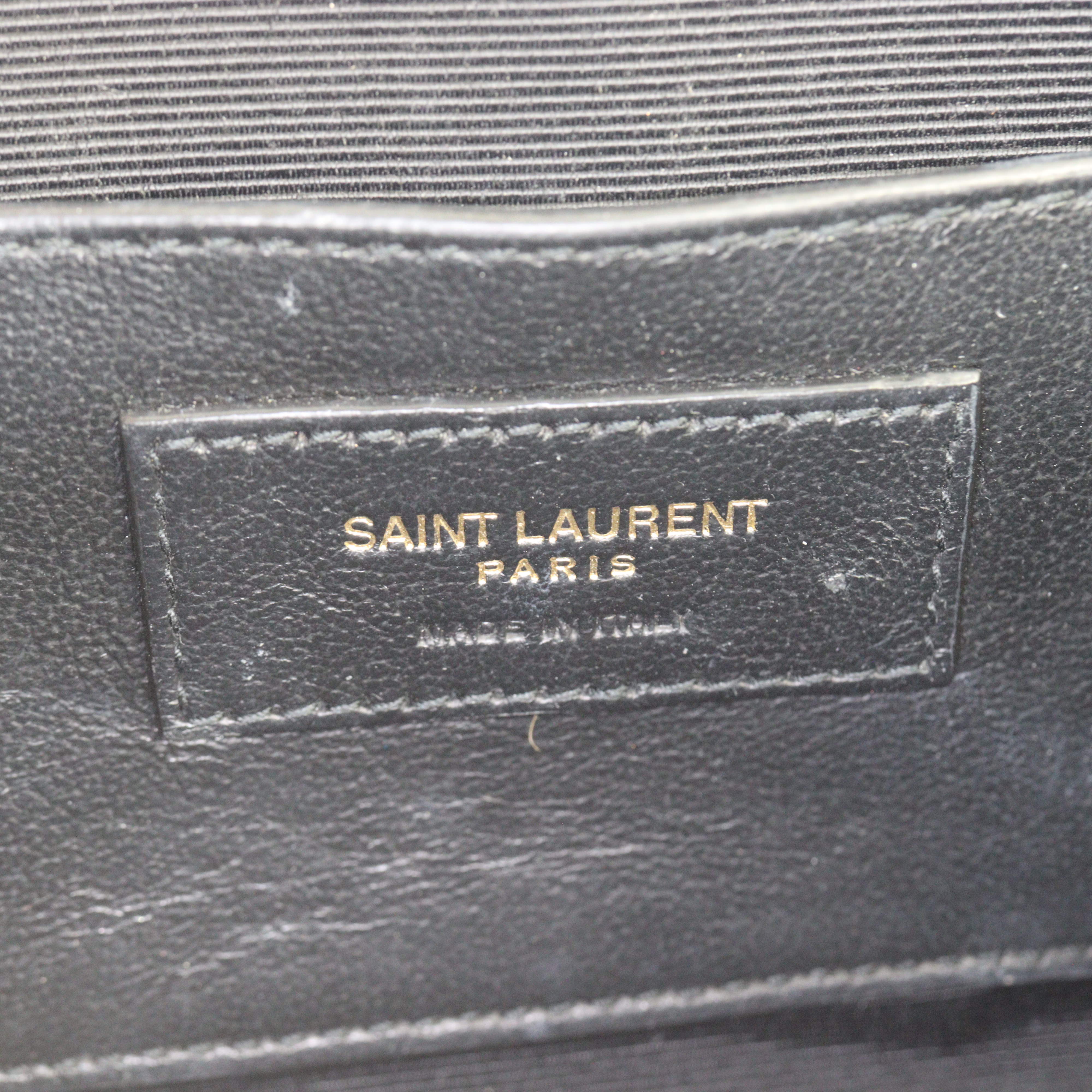 Saint Laurent Monogram Mix Matelasse Envelope Chain Bag Small