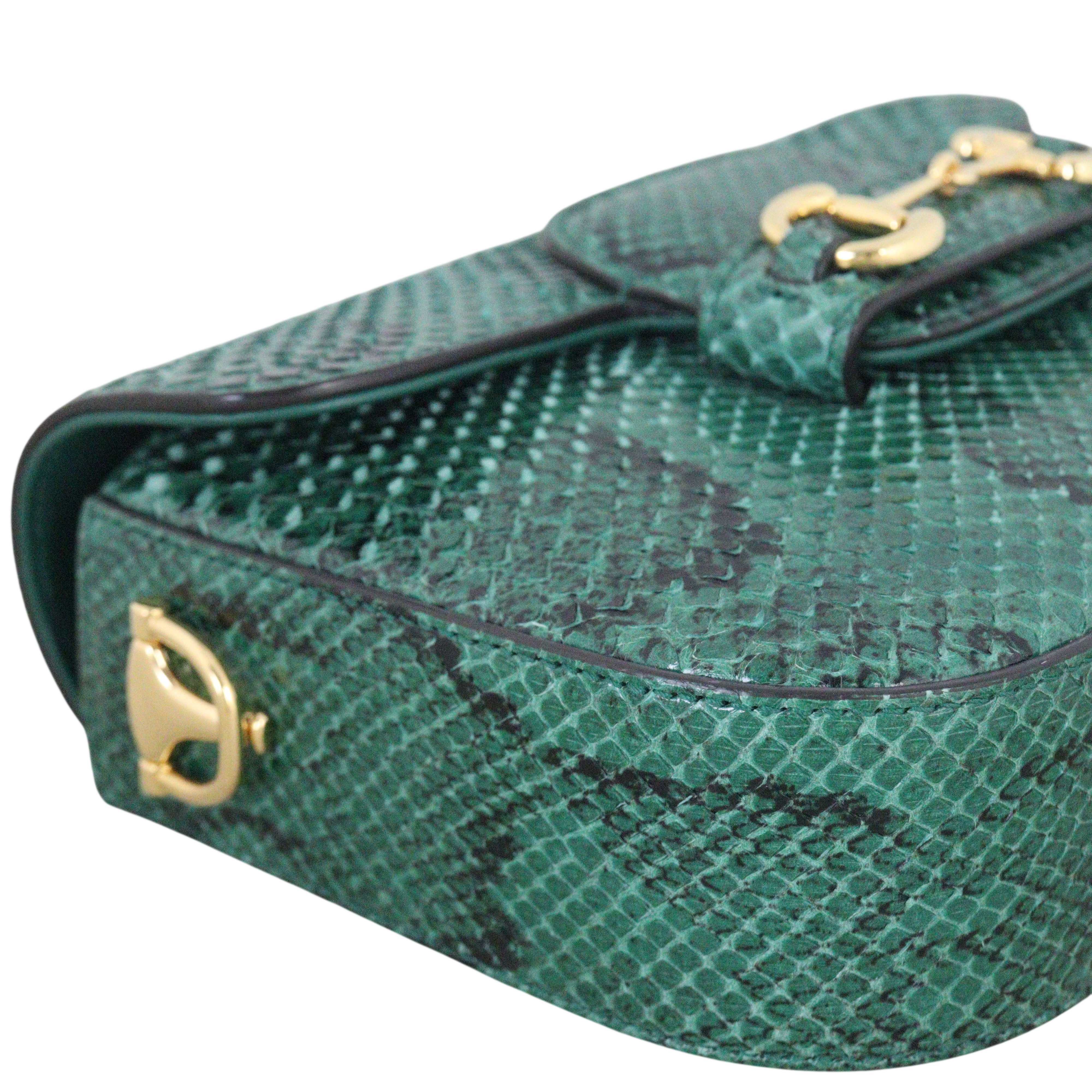 Gucci Horsebit 1955 Shoulder Bag Mini Python
