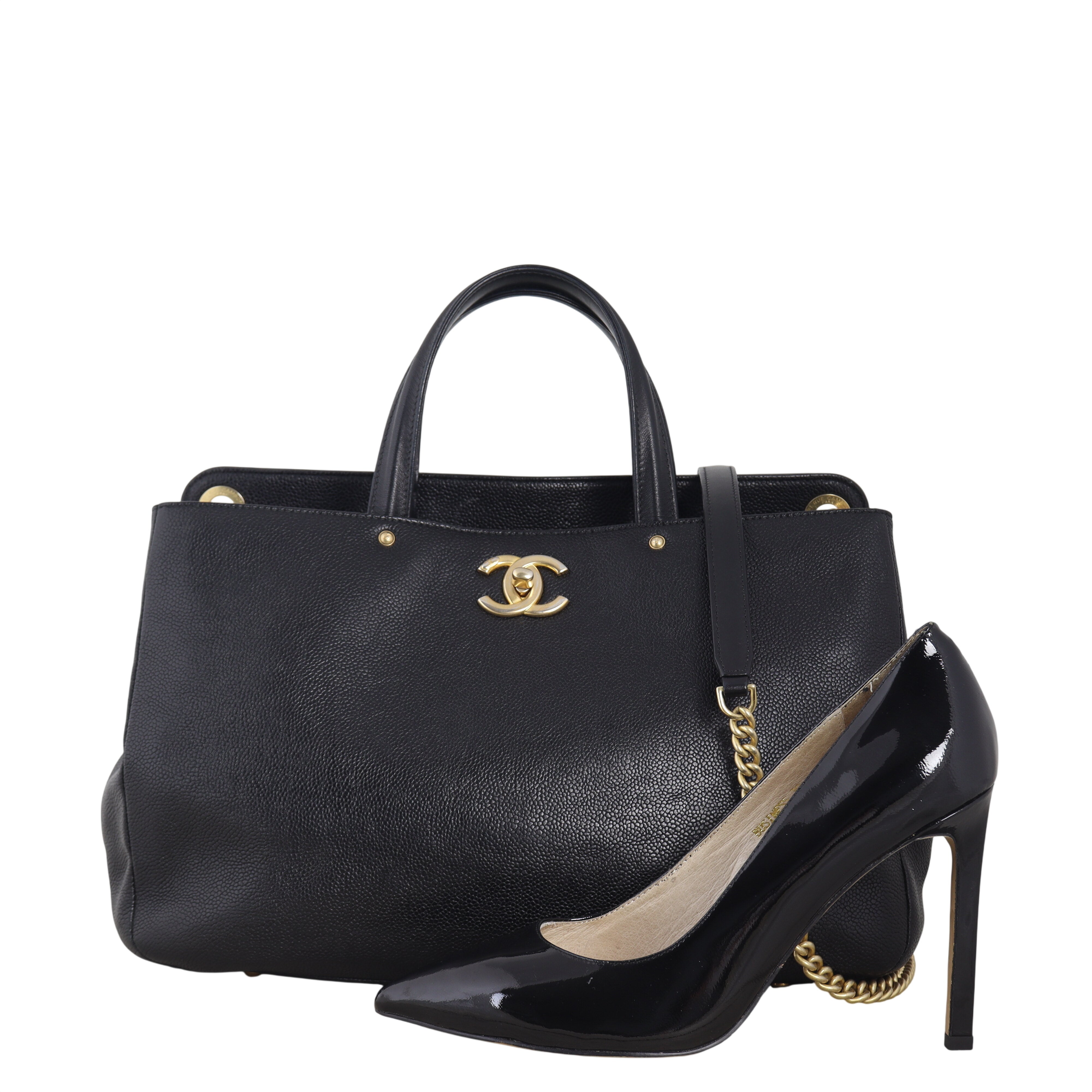 Chanel Caviar Shopping Tote Large