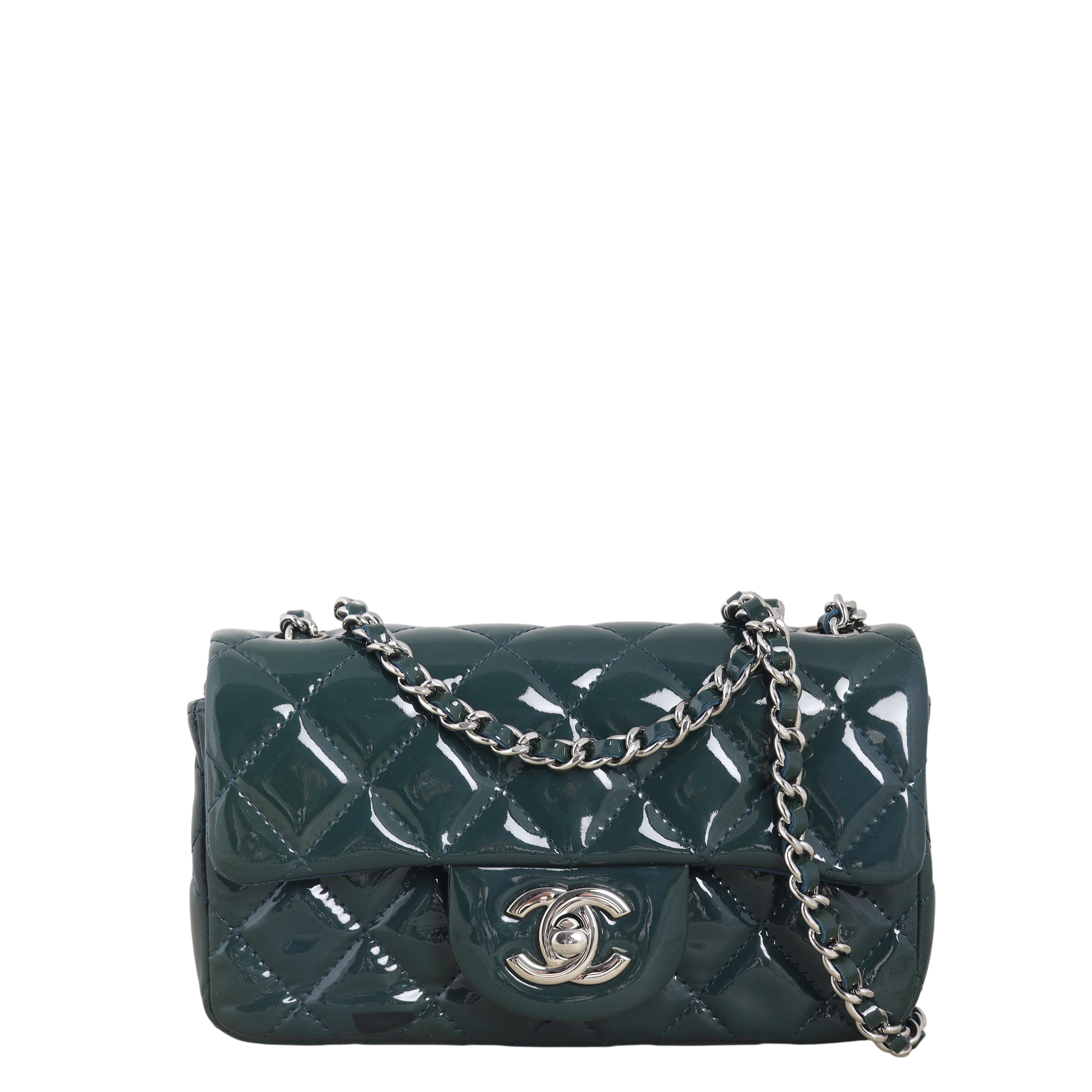 Chanel Classic Flap Extra Mini Rectangular Bag Patent