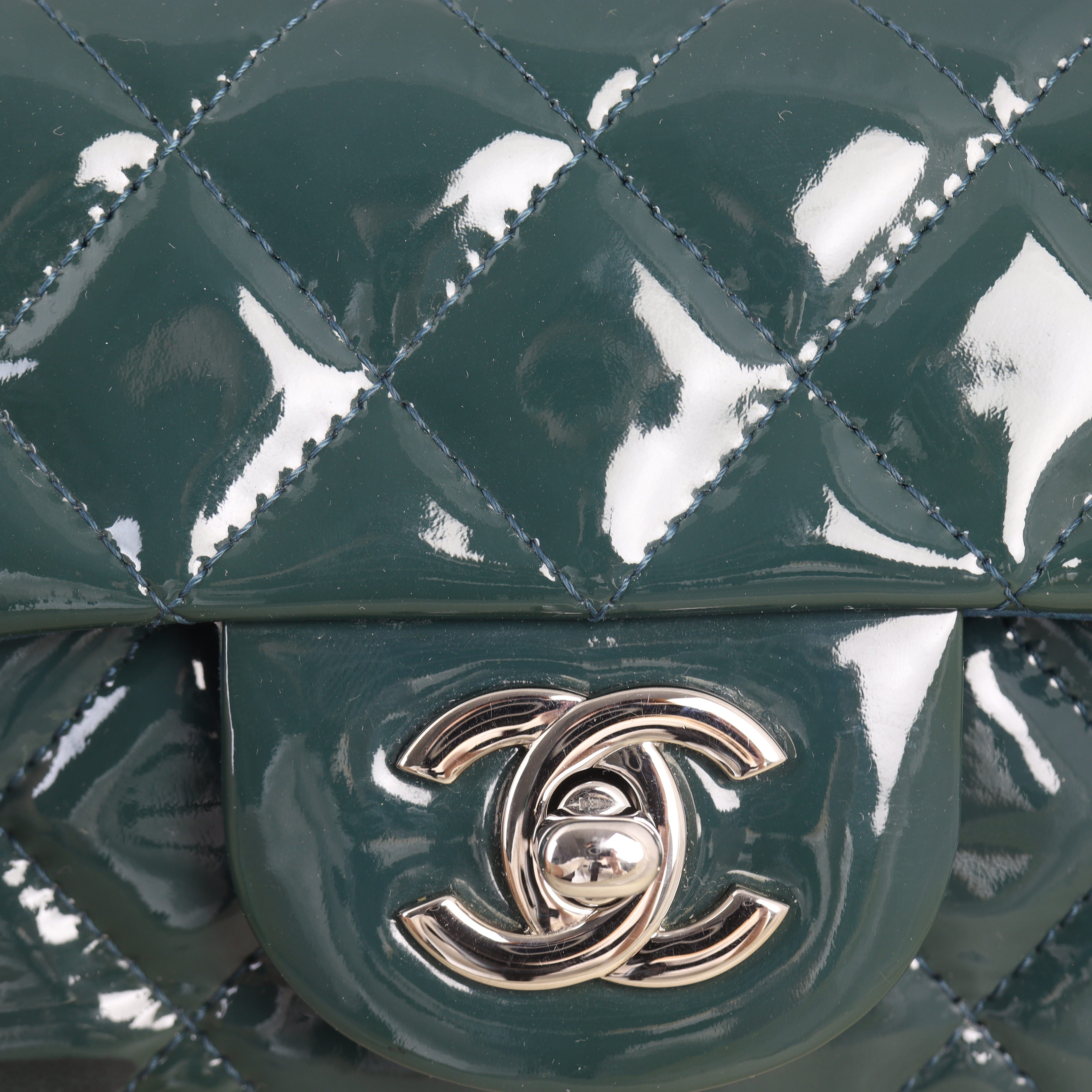 Chanel Classic Flap Extra Mini Rectangular Bag Patent