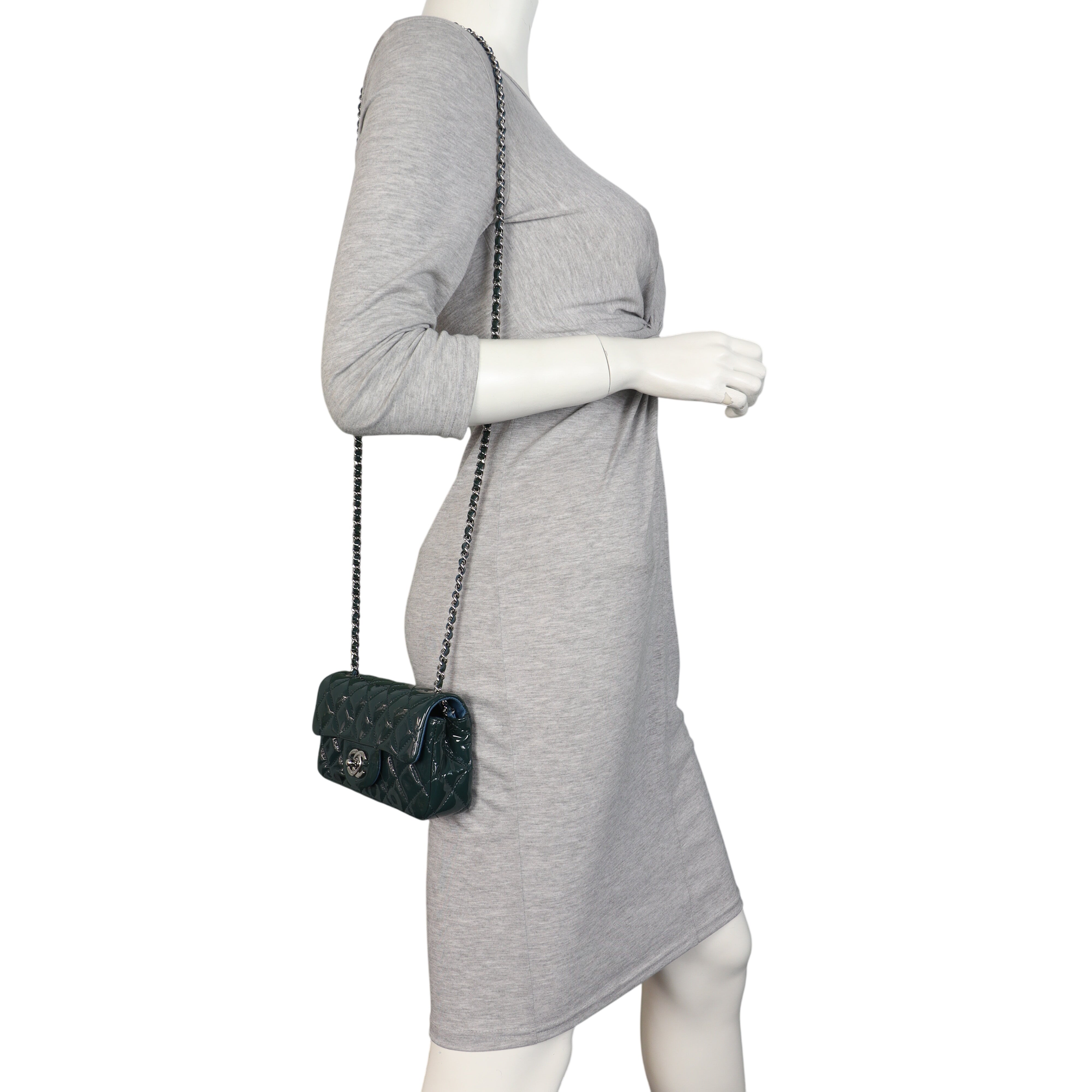 Chanel Classic Flap Extra Mini Rectangular Bag Patent