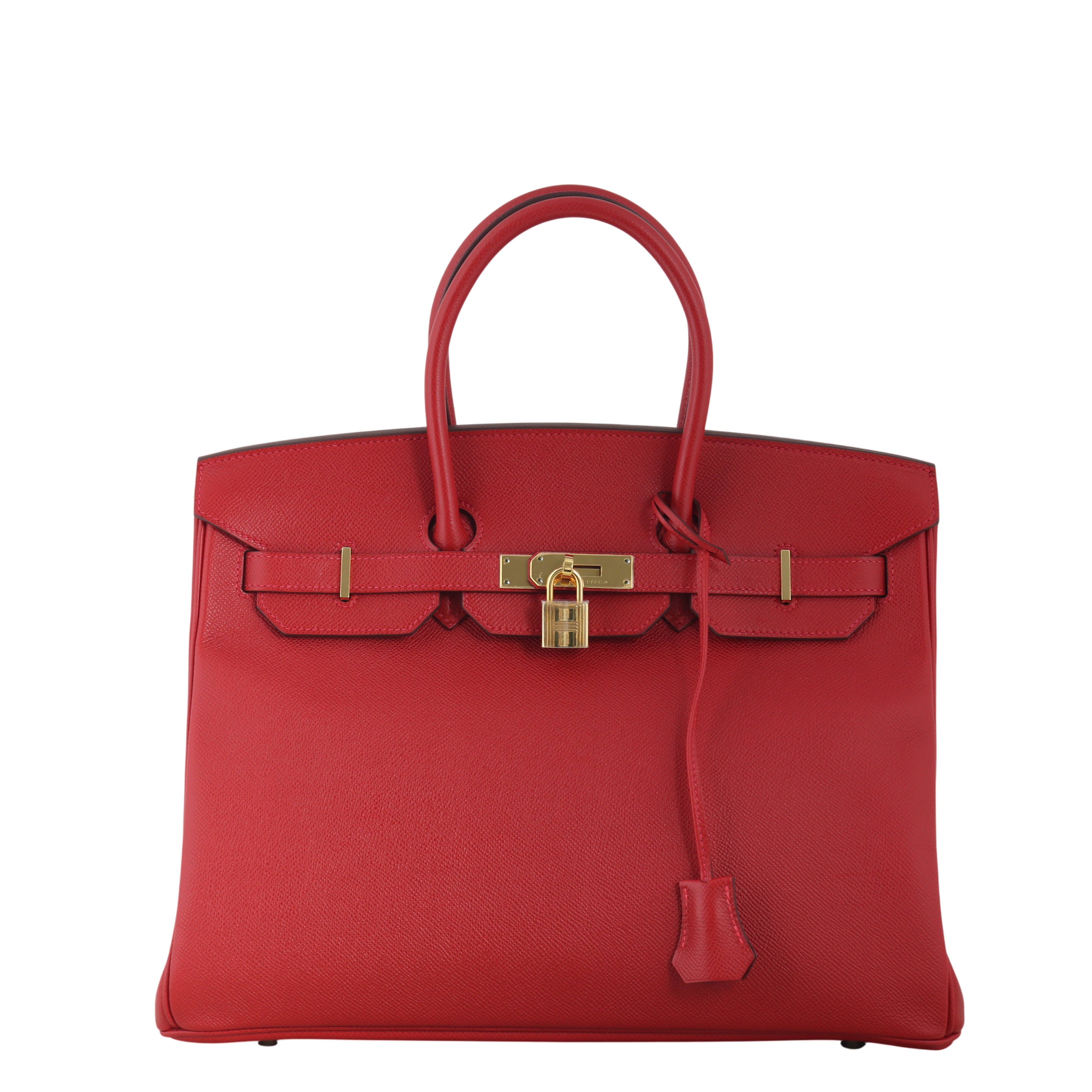 Hermes Birkin 35 Epsom (rouge casaque)