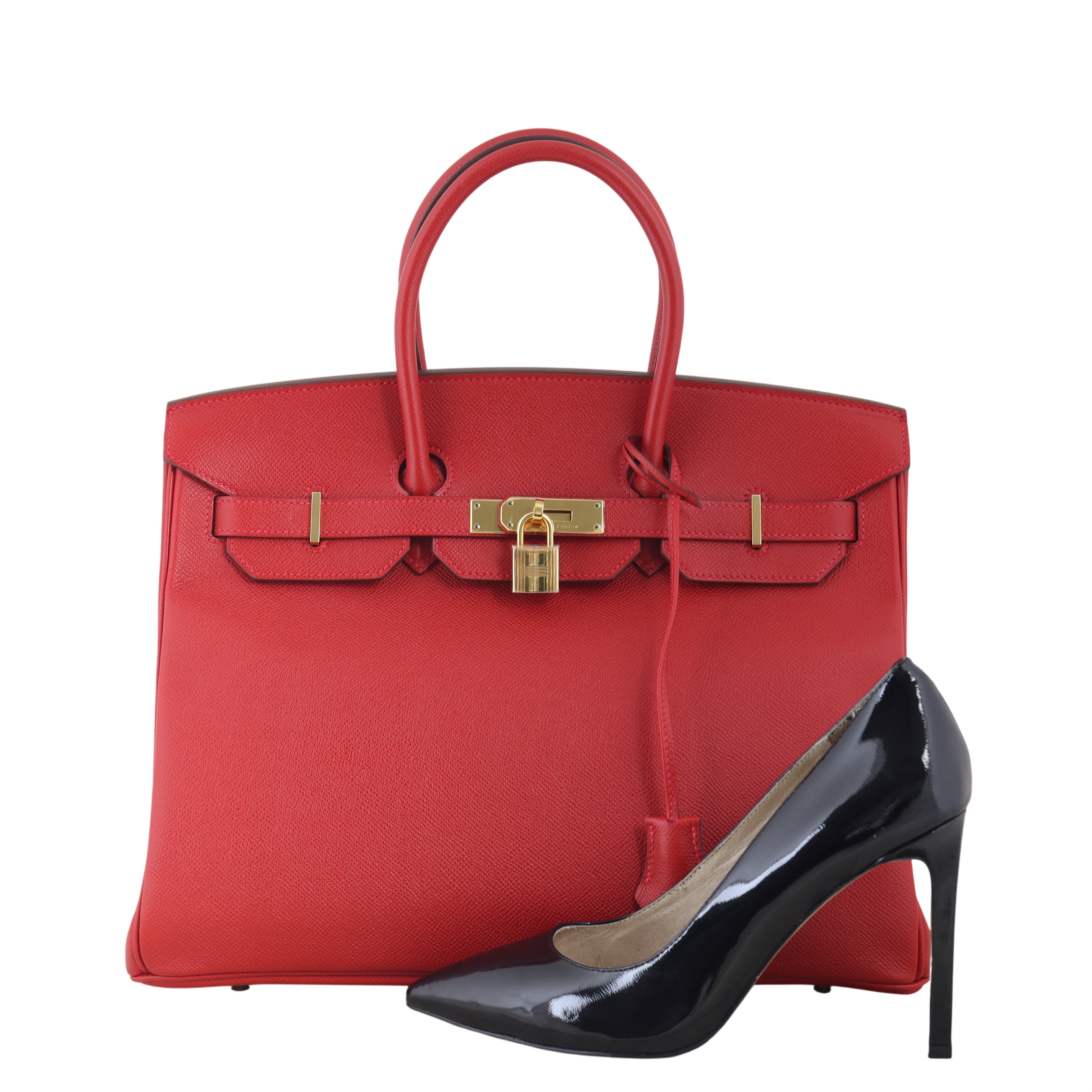 Hermes Birkin 35 Epsom (rouge casaque)