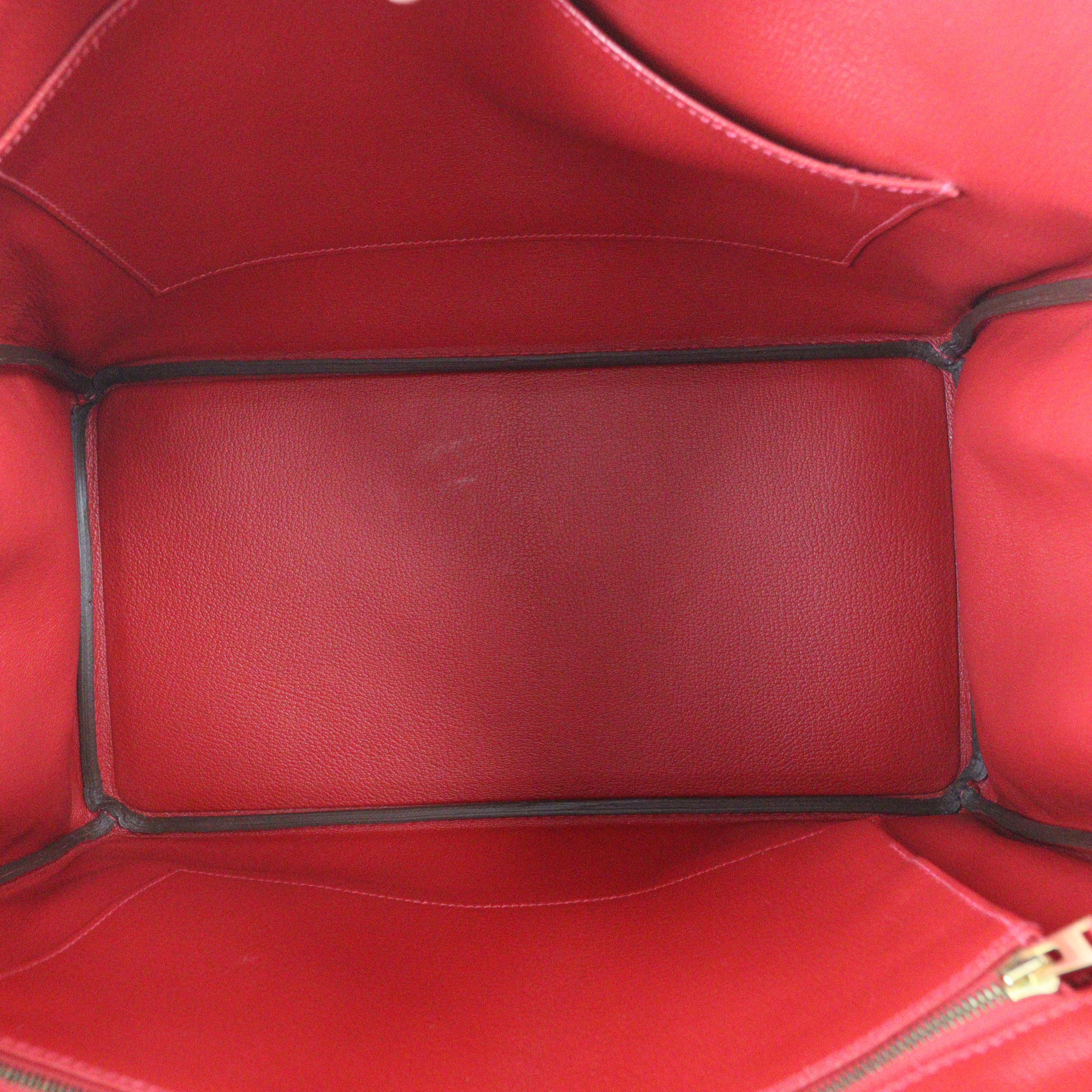 Hermes Birkin 35 Epsom (rouge casaque)