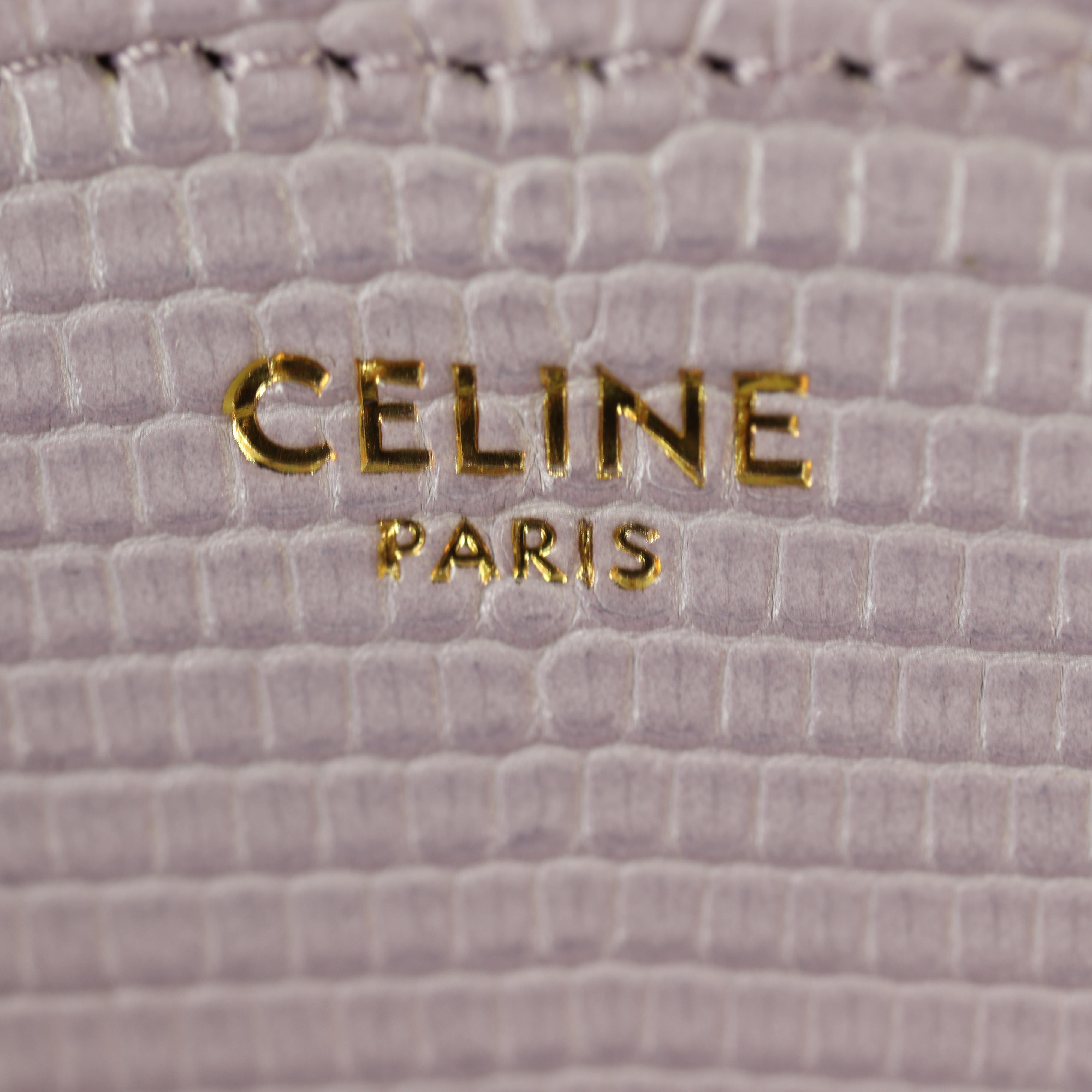 Celine Teen Triomphe Crossbody Lizard