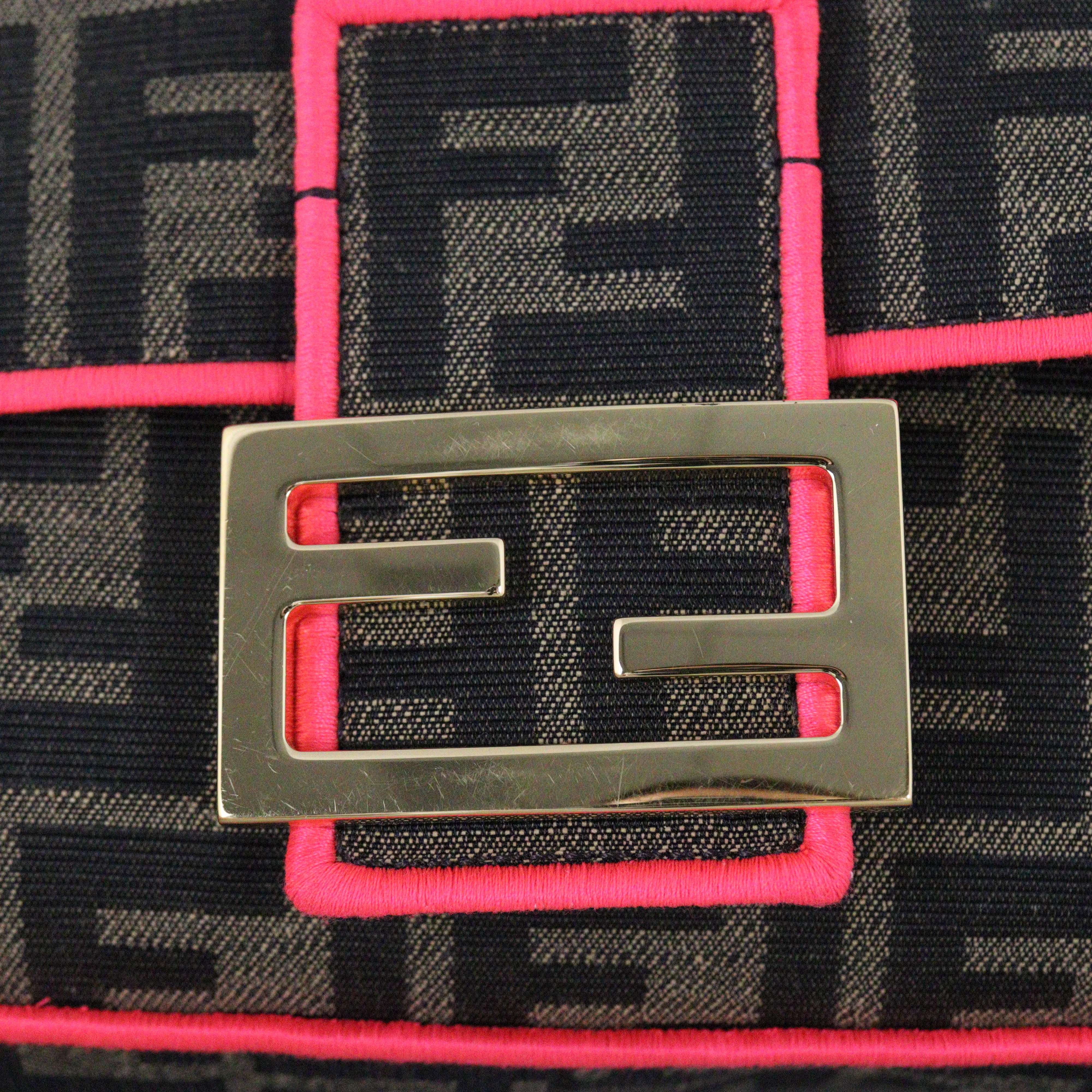 Fendi Baguette Bag FF 1974 Fluoro
