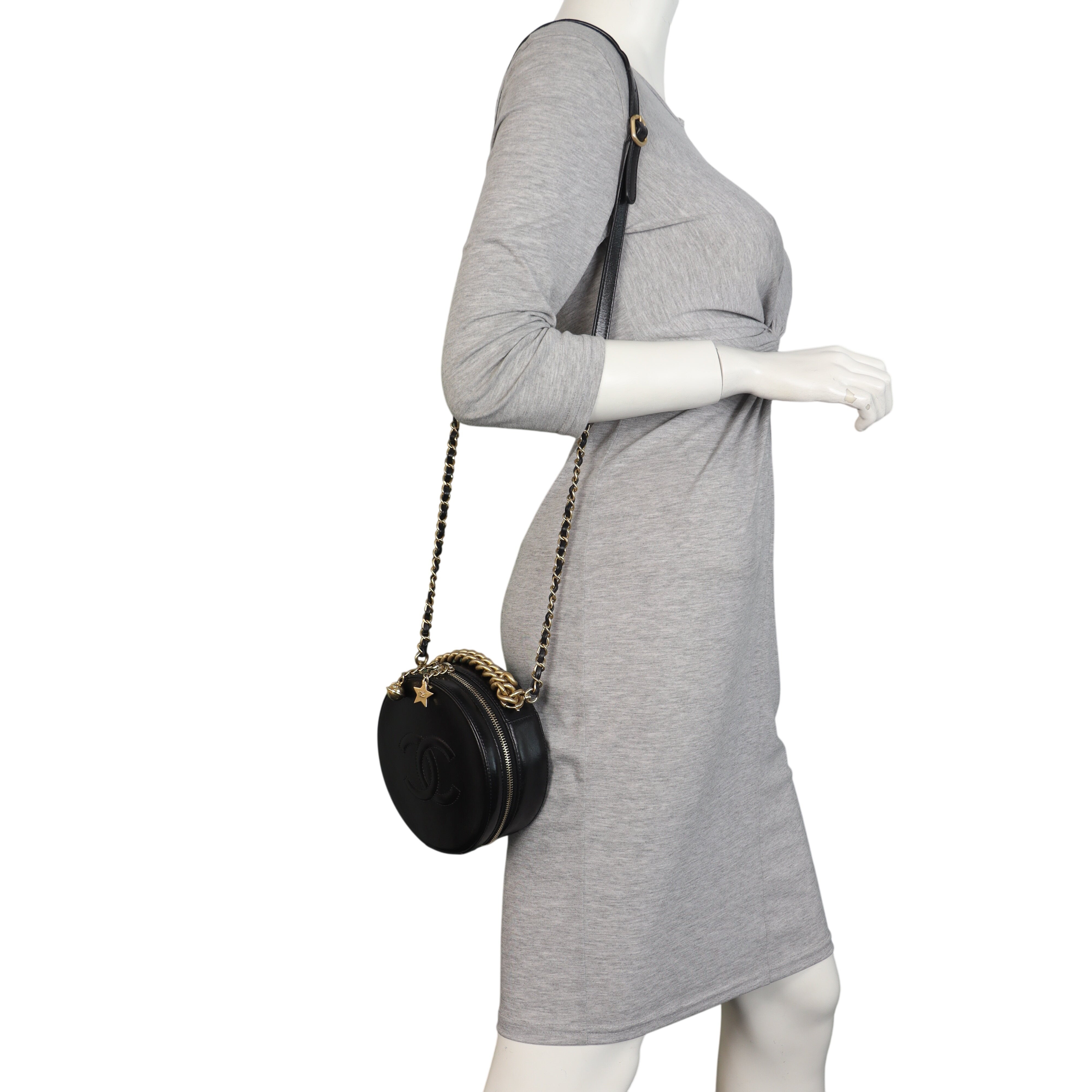 Chanel Round Clutch with Chain