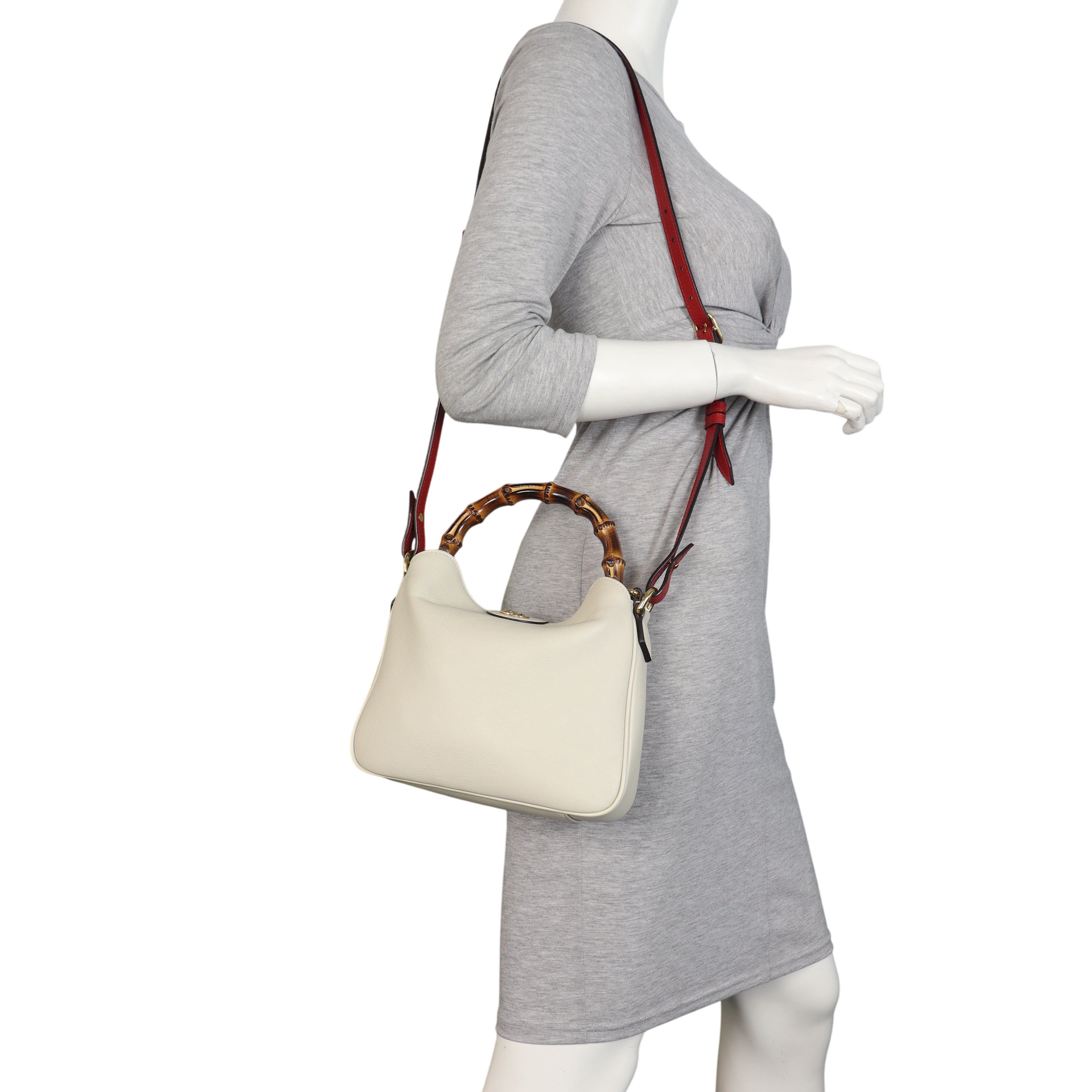 Gucci Diana Bamboo Top Handle Shoulder Bag Small