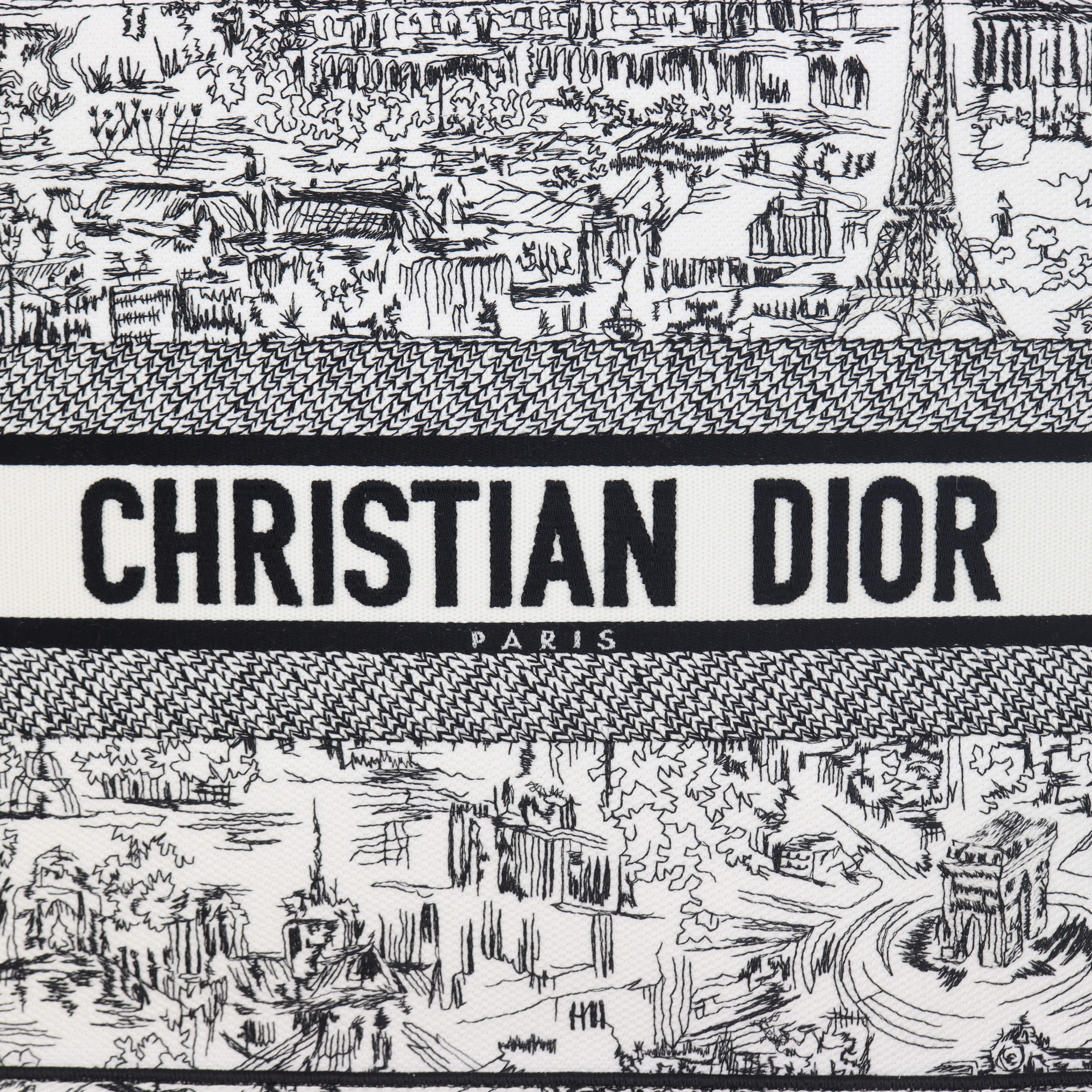 Dior Book Tote Medium Paris All Over