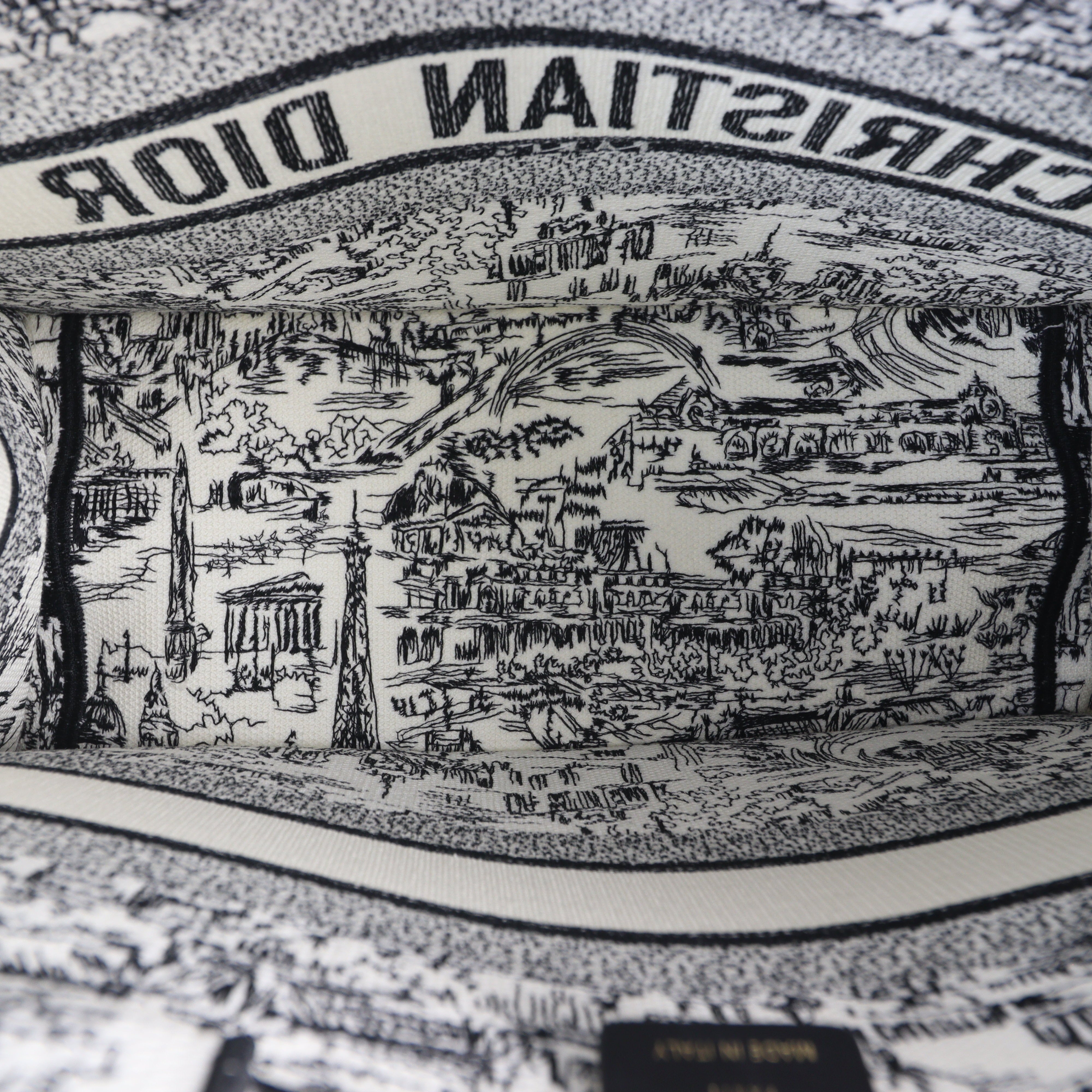 Dior Book Tote Medium Paris All Over