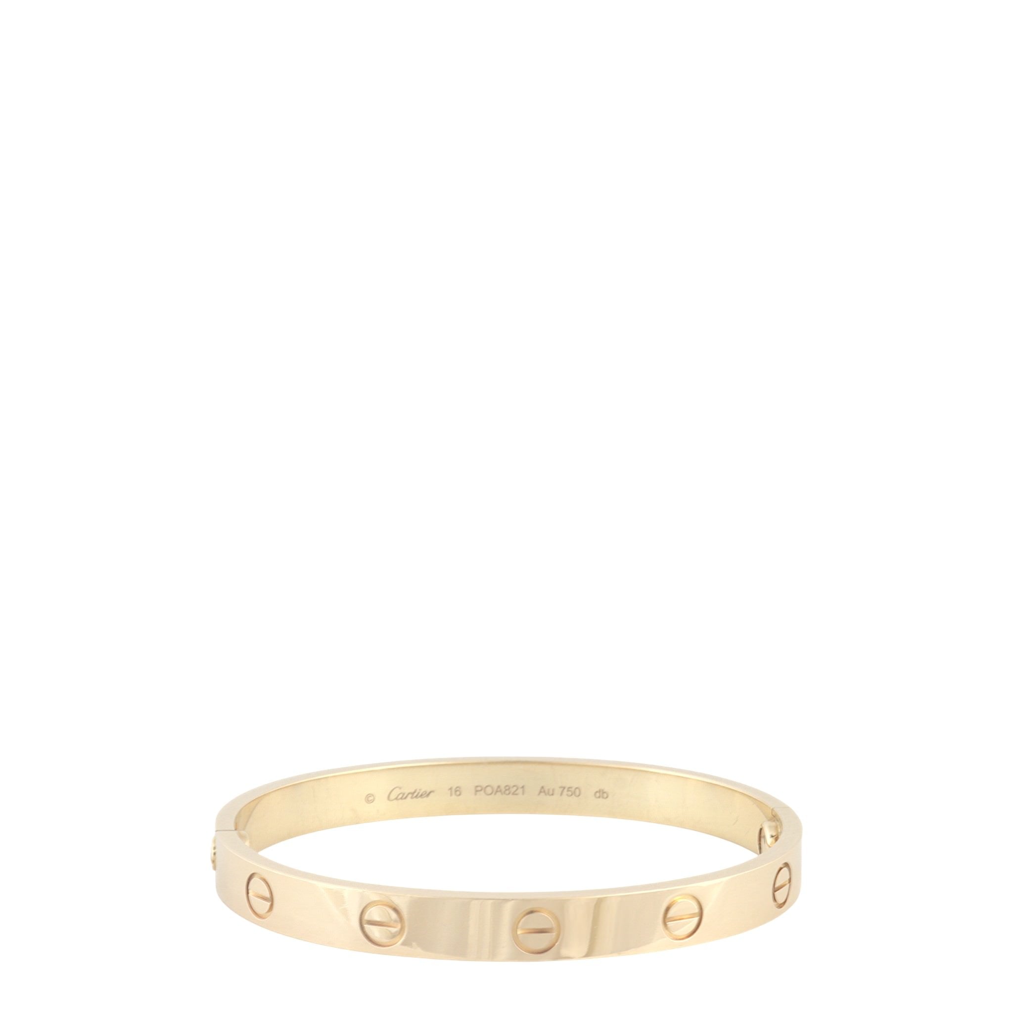 Cartier Love Bracelet 18k Yellow Gold