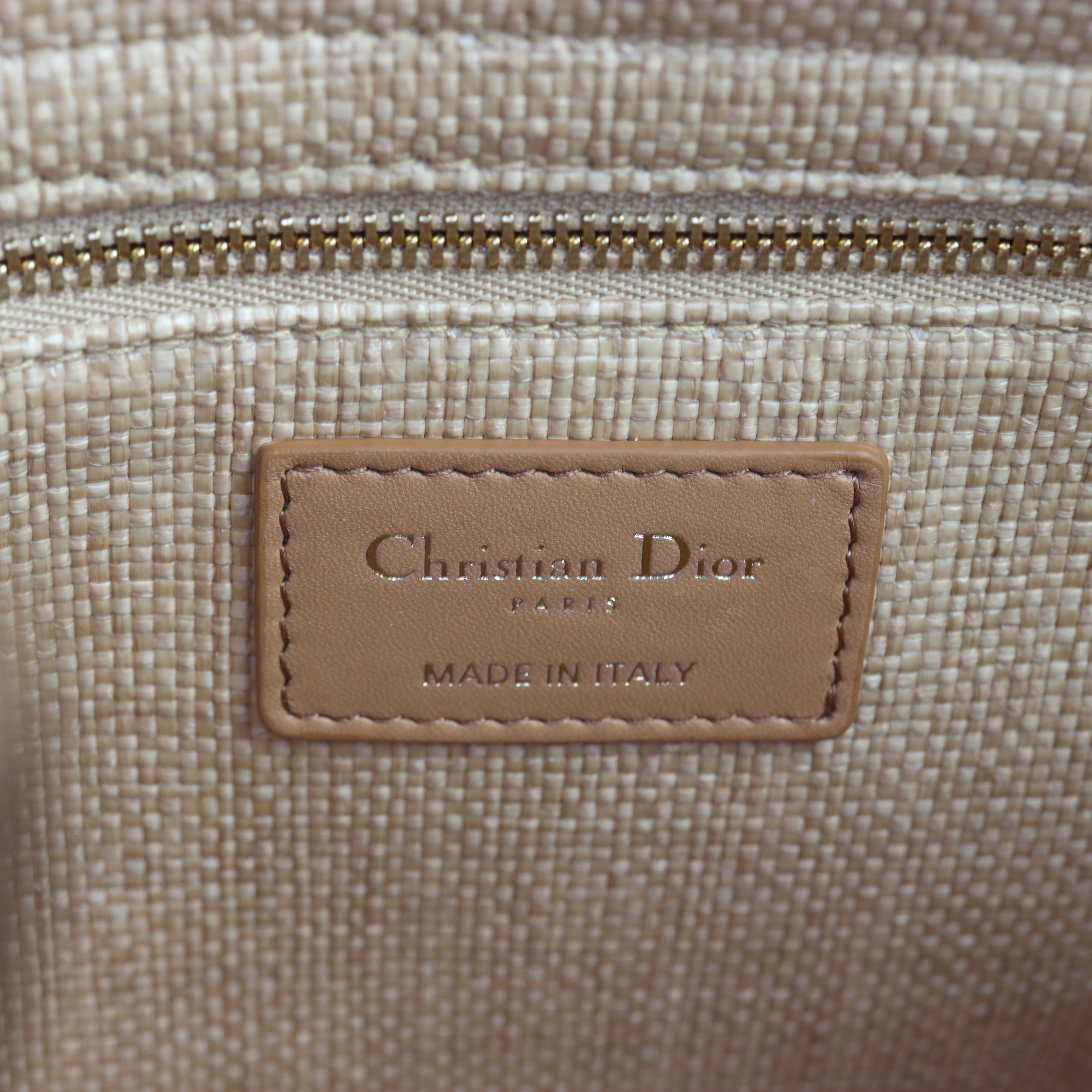 Dior Lady D-Lite Medium Raffia