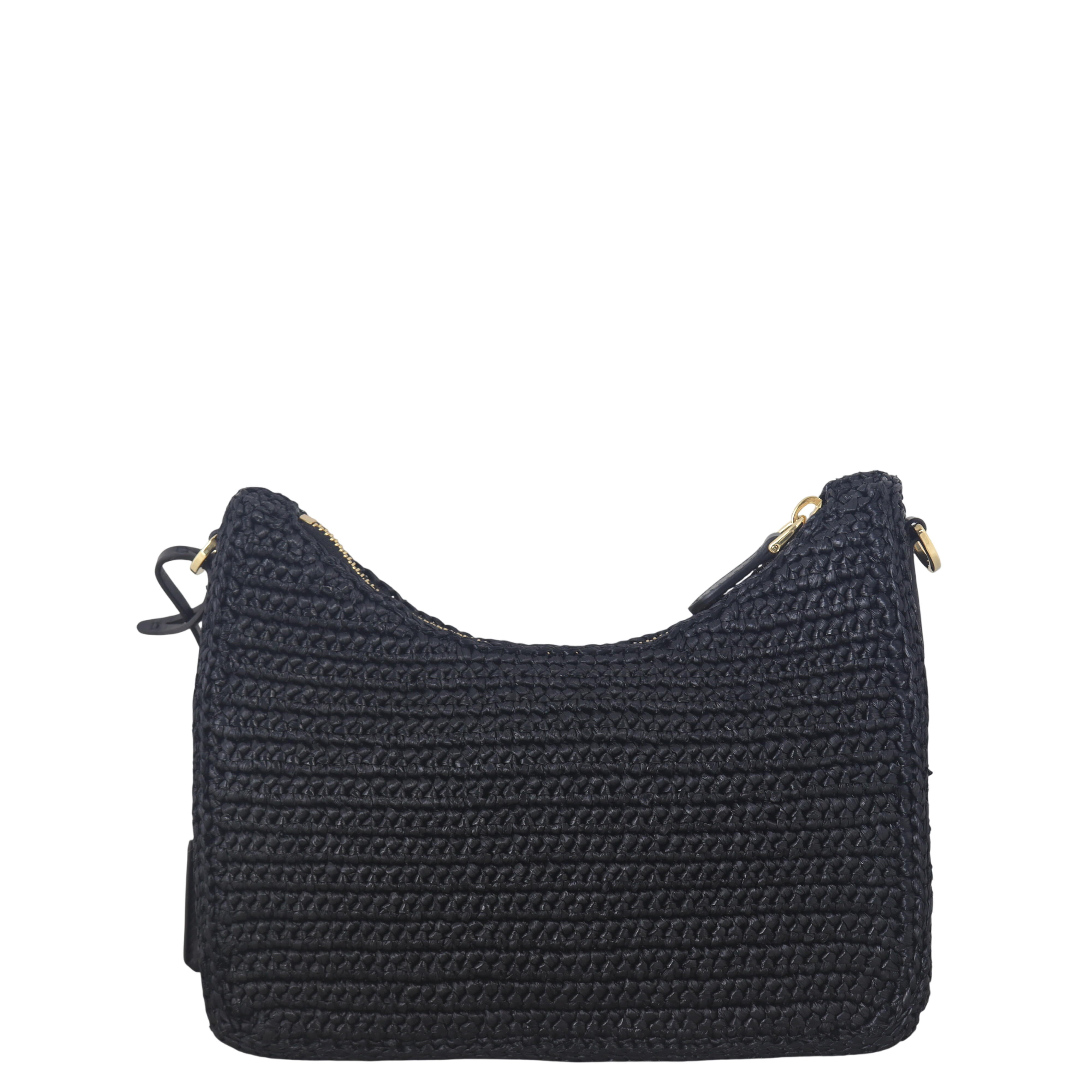 Prada Re-Edition 2005 Crochet Raffia Shoulder Bag