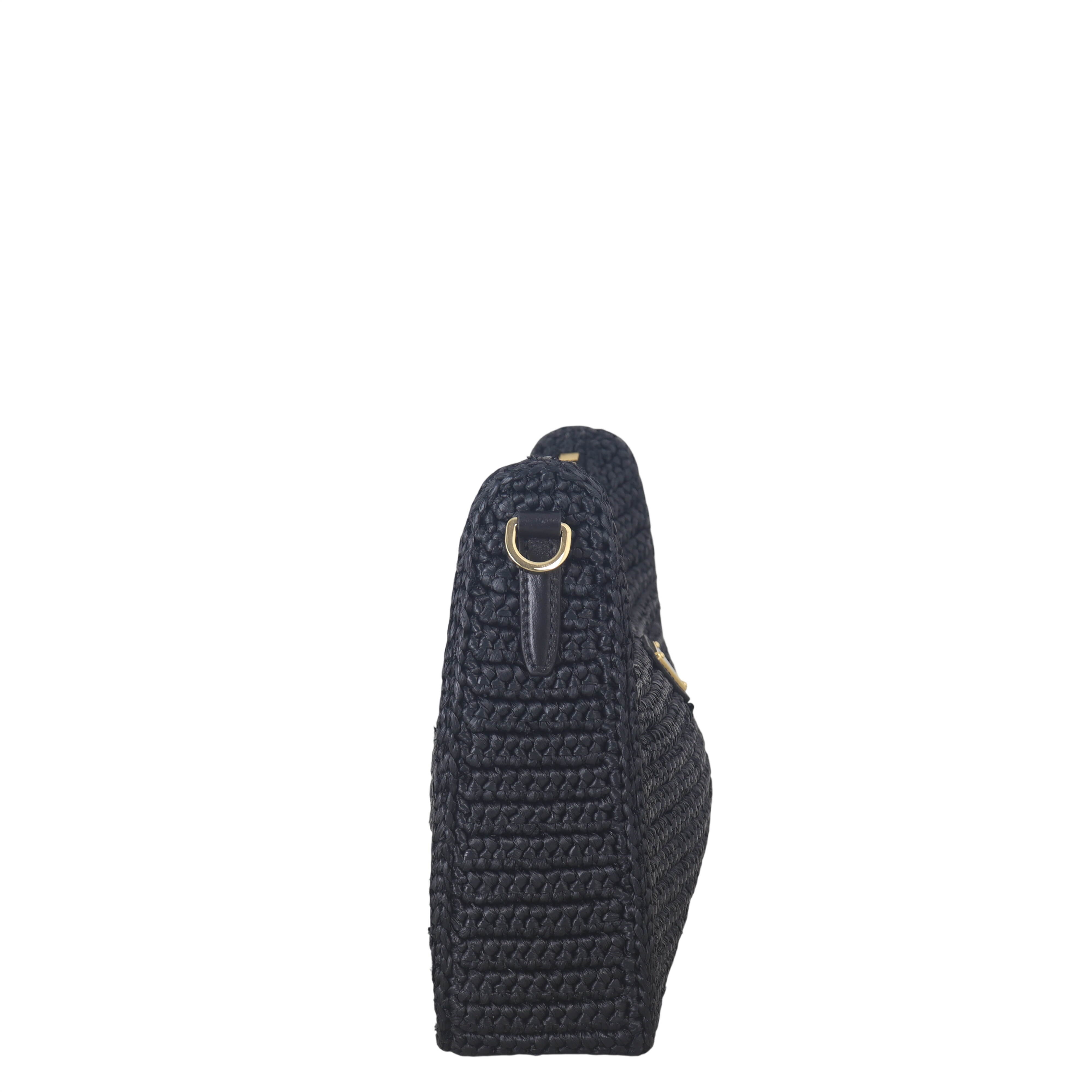 Prada Re-Edition 2005 Crochet Raffia Shoulder Bag