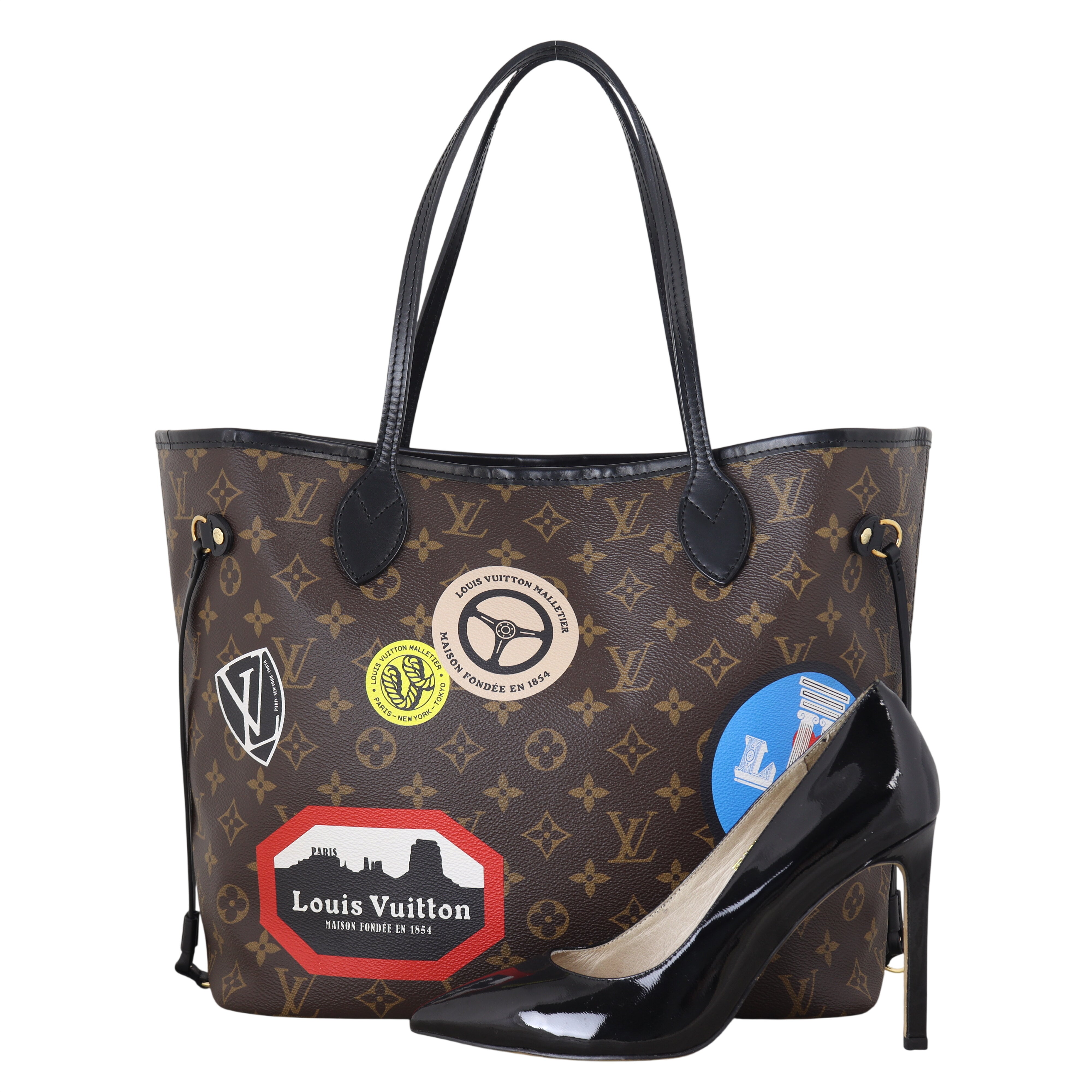 Louis Vuitton Neverfull MM Monogram World Tour