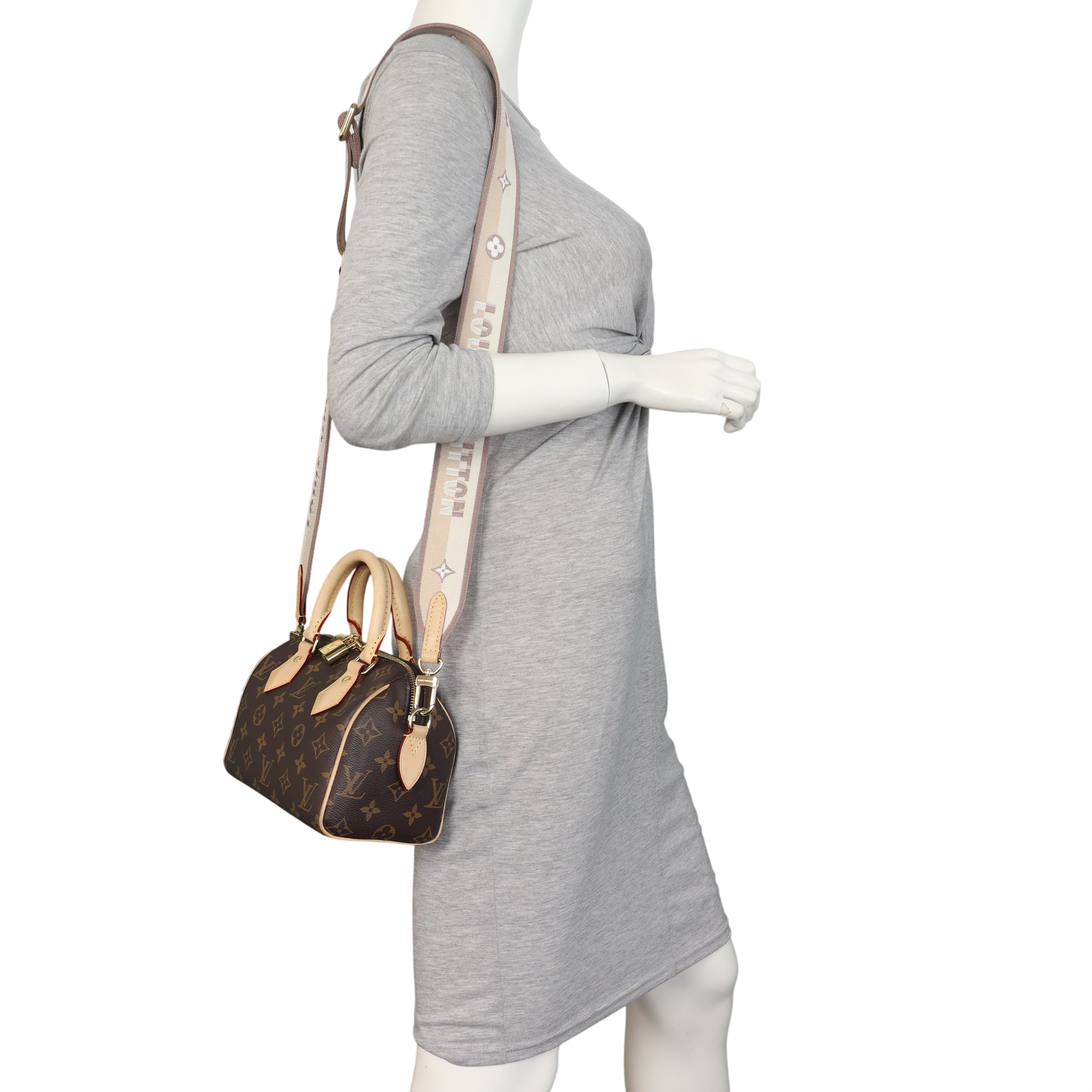 Louis Vuitton Speedy 20 Bandouliere Monogram with Embroidered Strap