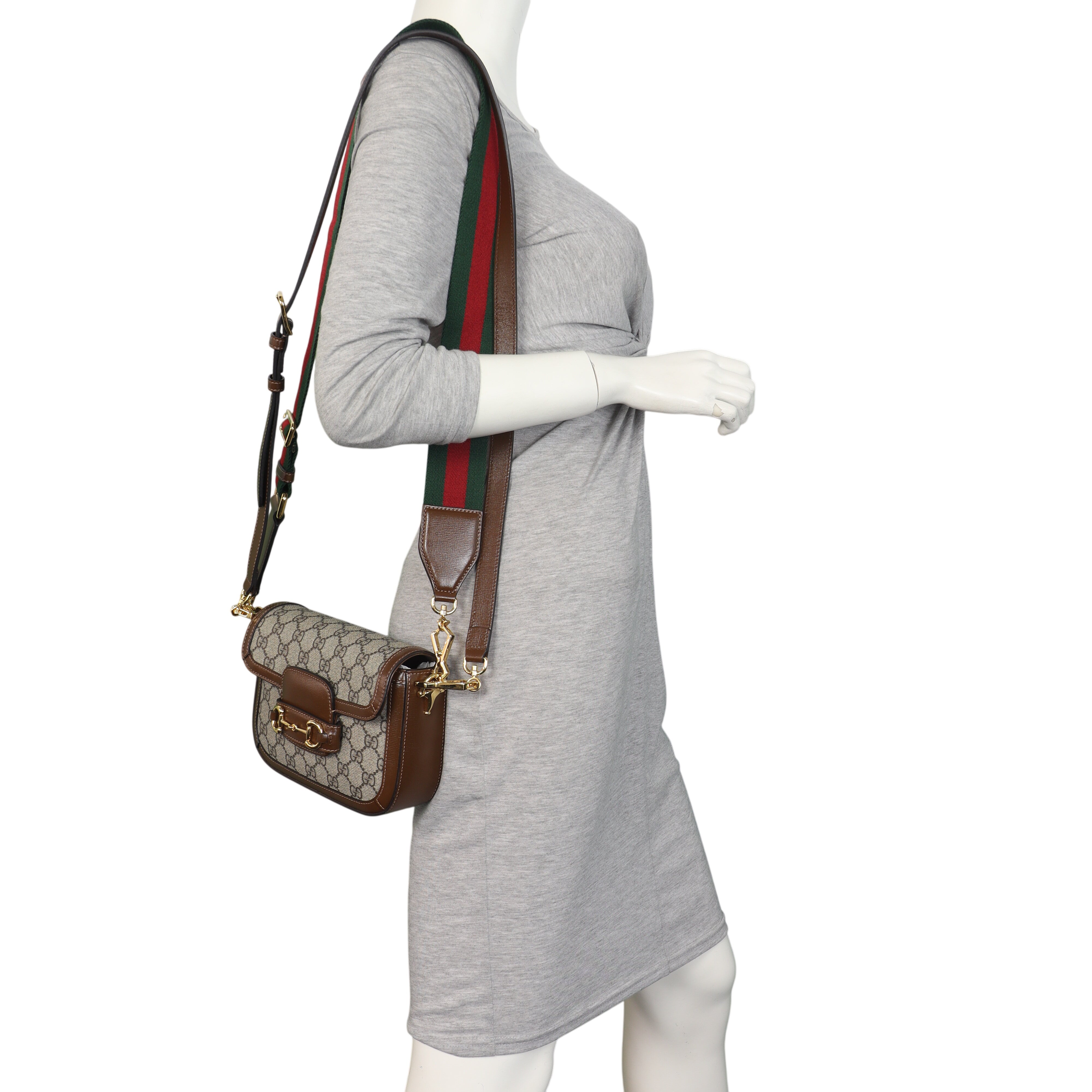 Gucci GG Supreme Horsebit 1955 Shoulder Bag Mini