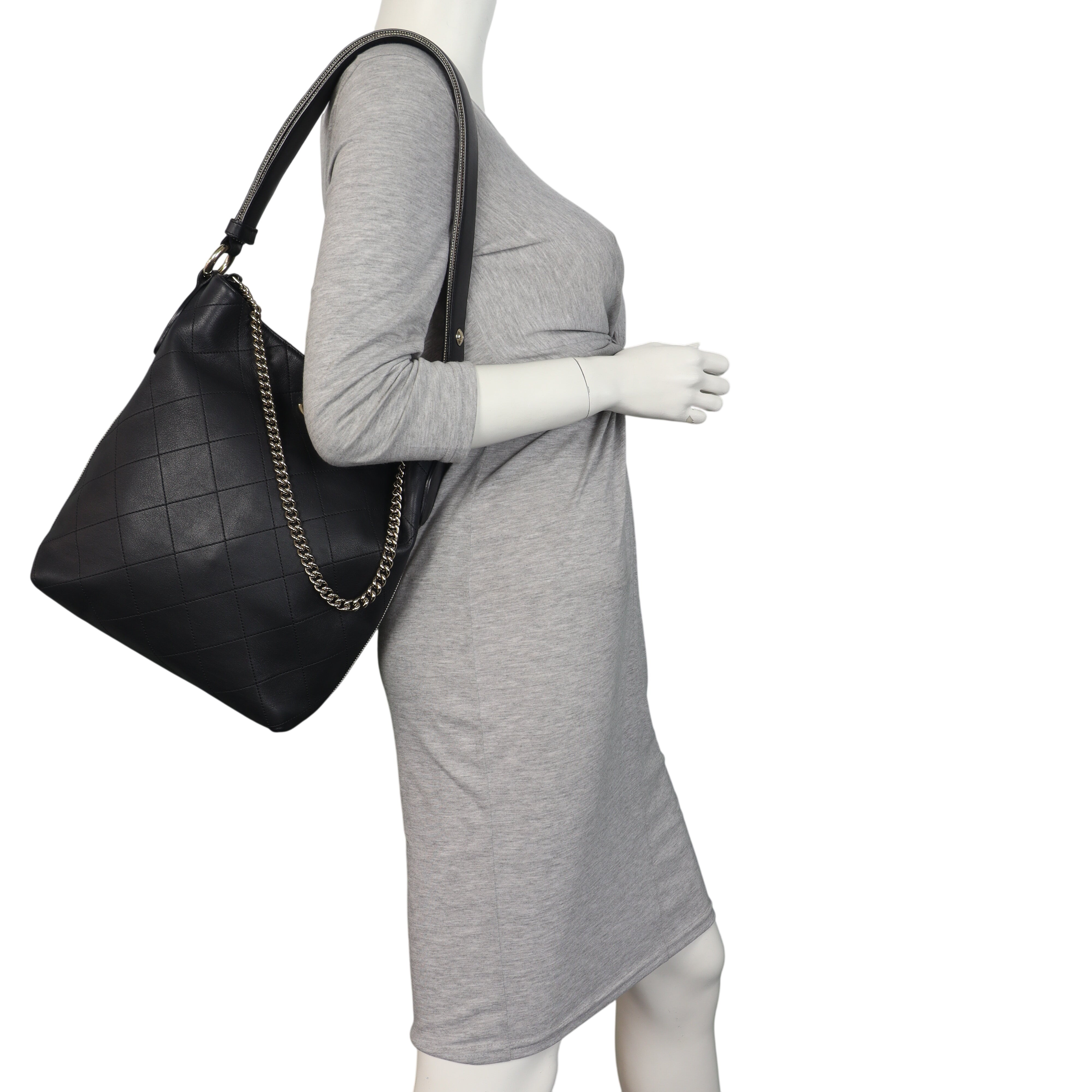 Chanel CC Side Stripes Hobo