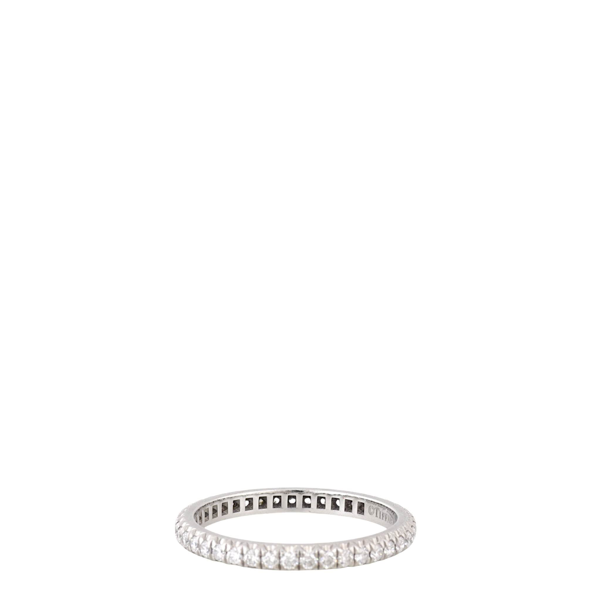 Tiffany & Co Metro Full Eternity Platinum Diamond Ring