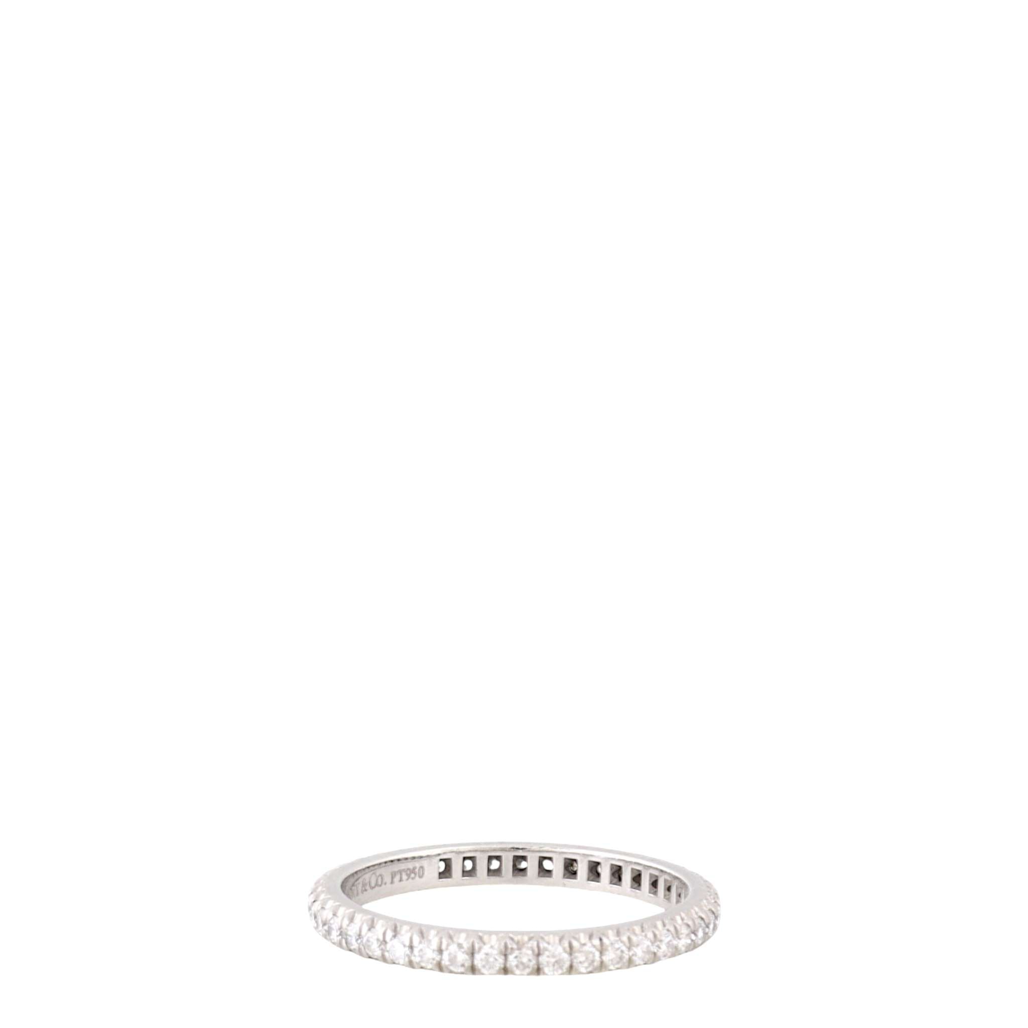 Tiffany & Co Metro Full Eternity Platinum Diamond Ring