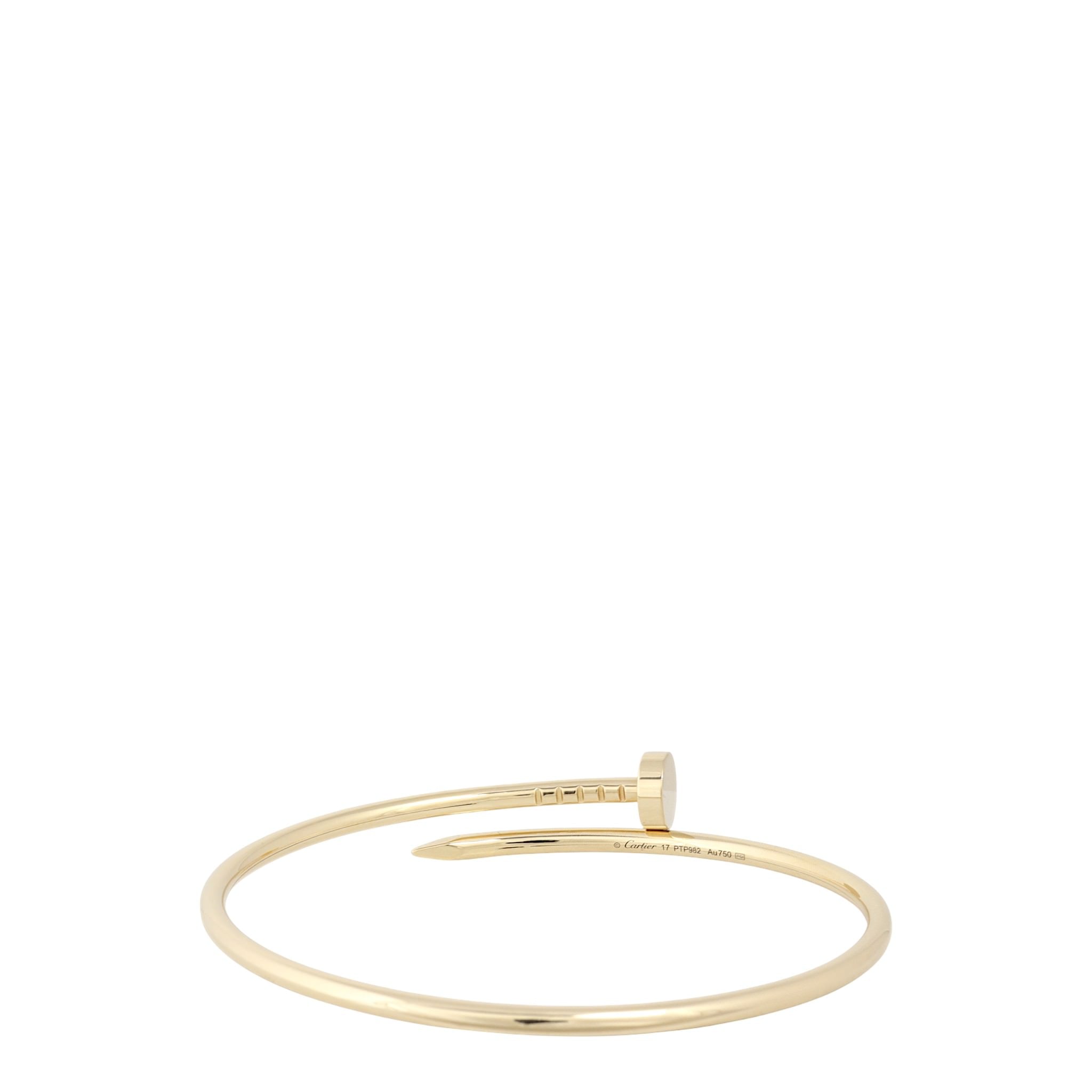 Cartier Juste un Clou Bracelet Small 18k Yellow Gold