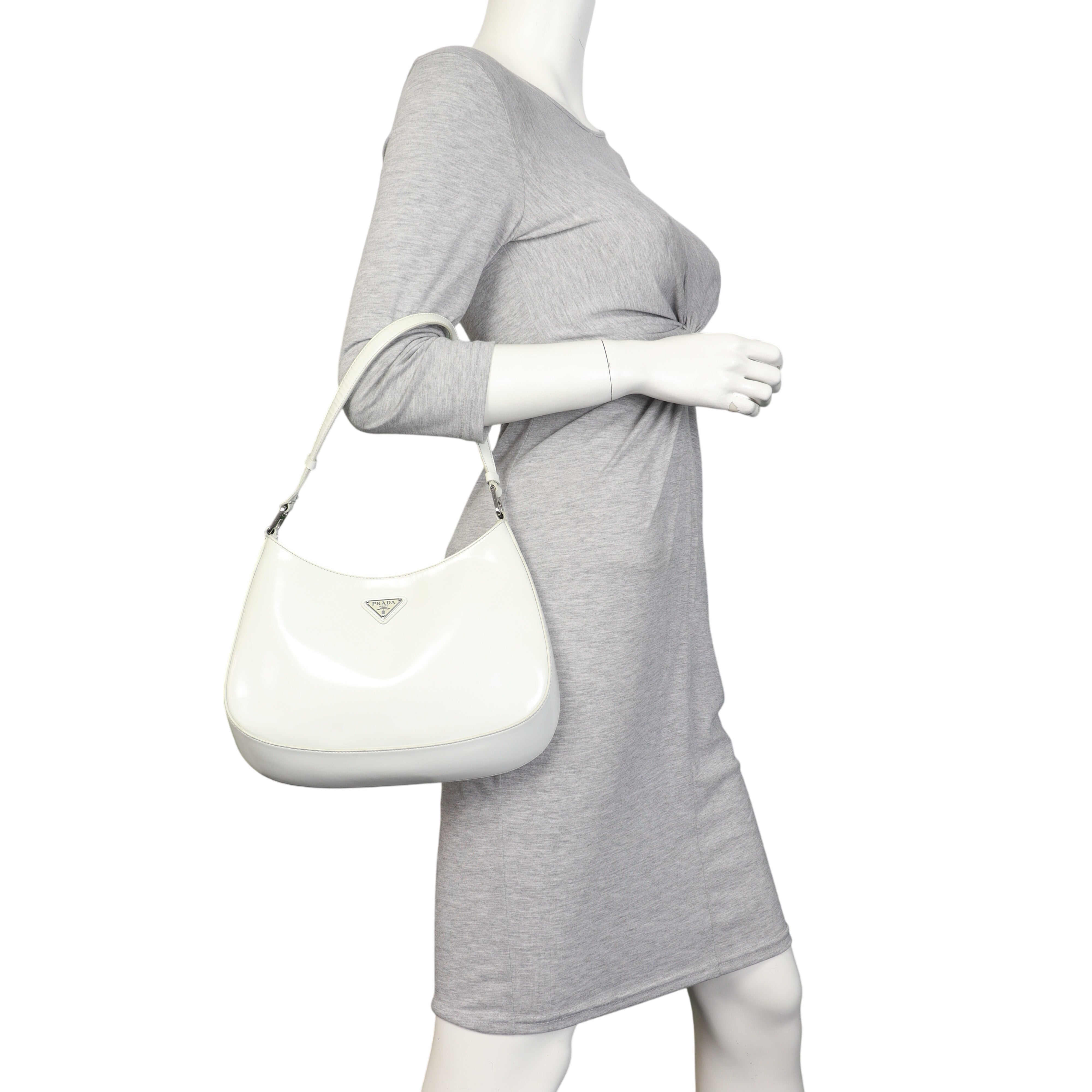 Prada Cleo Shoulder Bag Brushed Leather