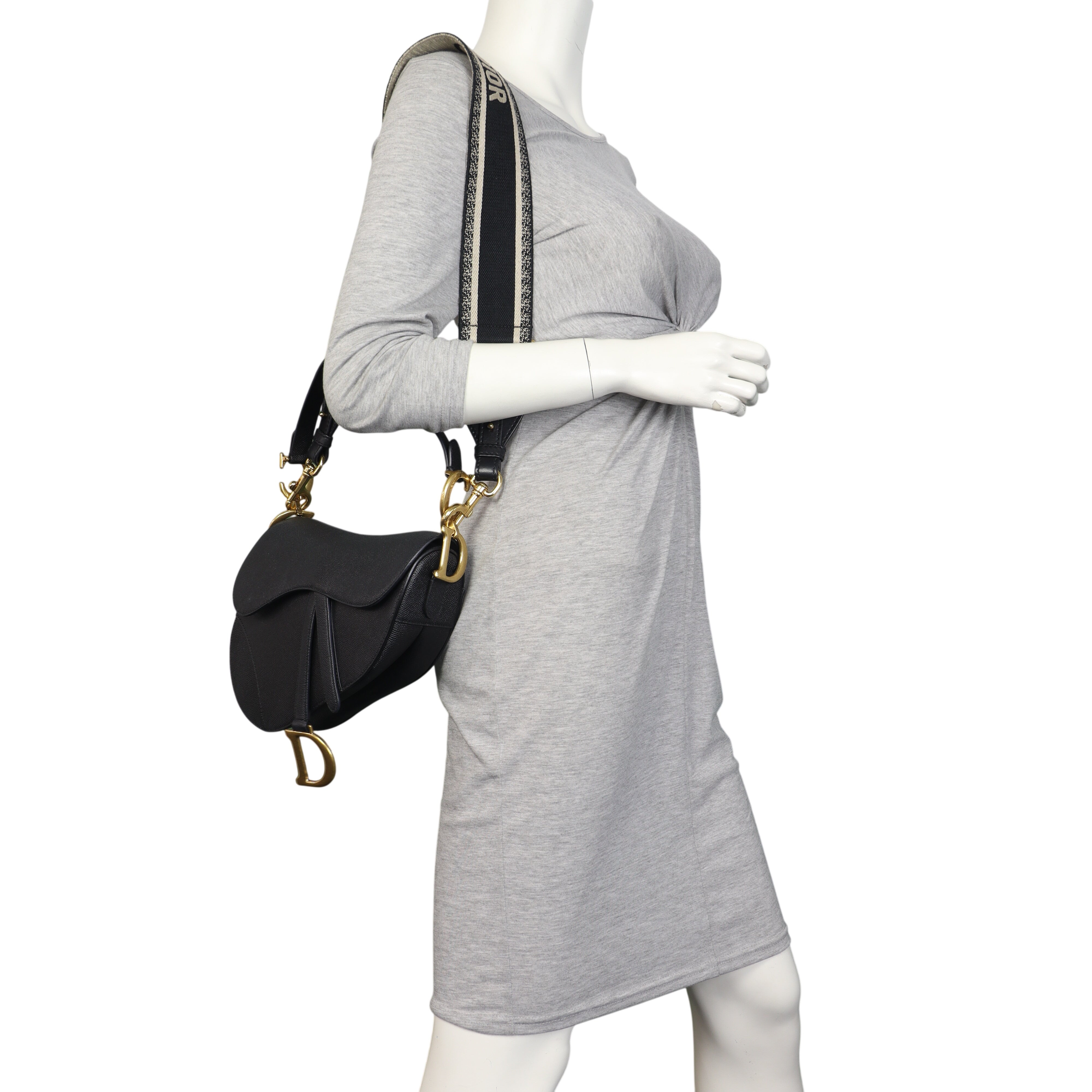 Dior Saddle Bag with Embroidered Strap