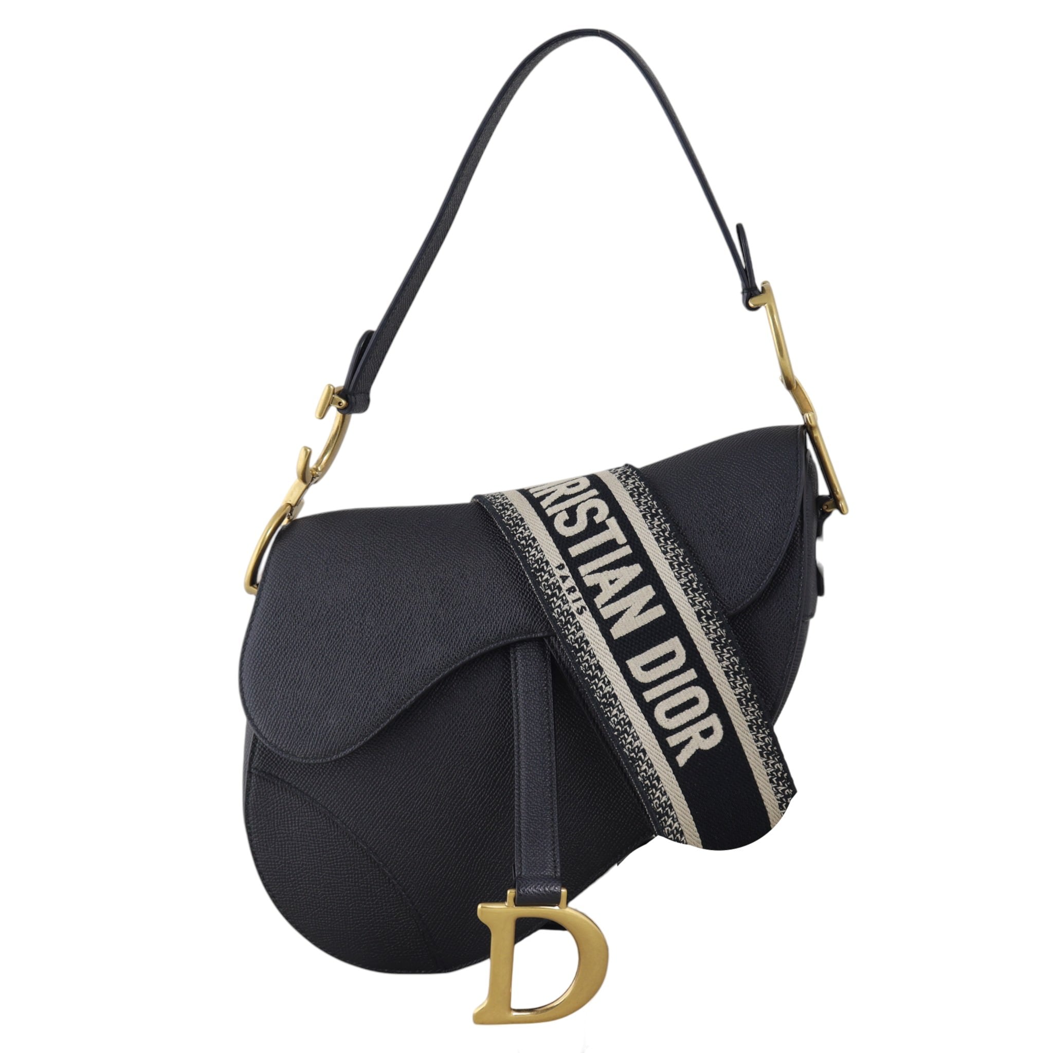 Dior Saddle Bag with Embroidered Strap