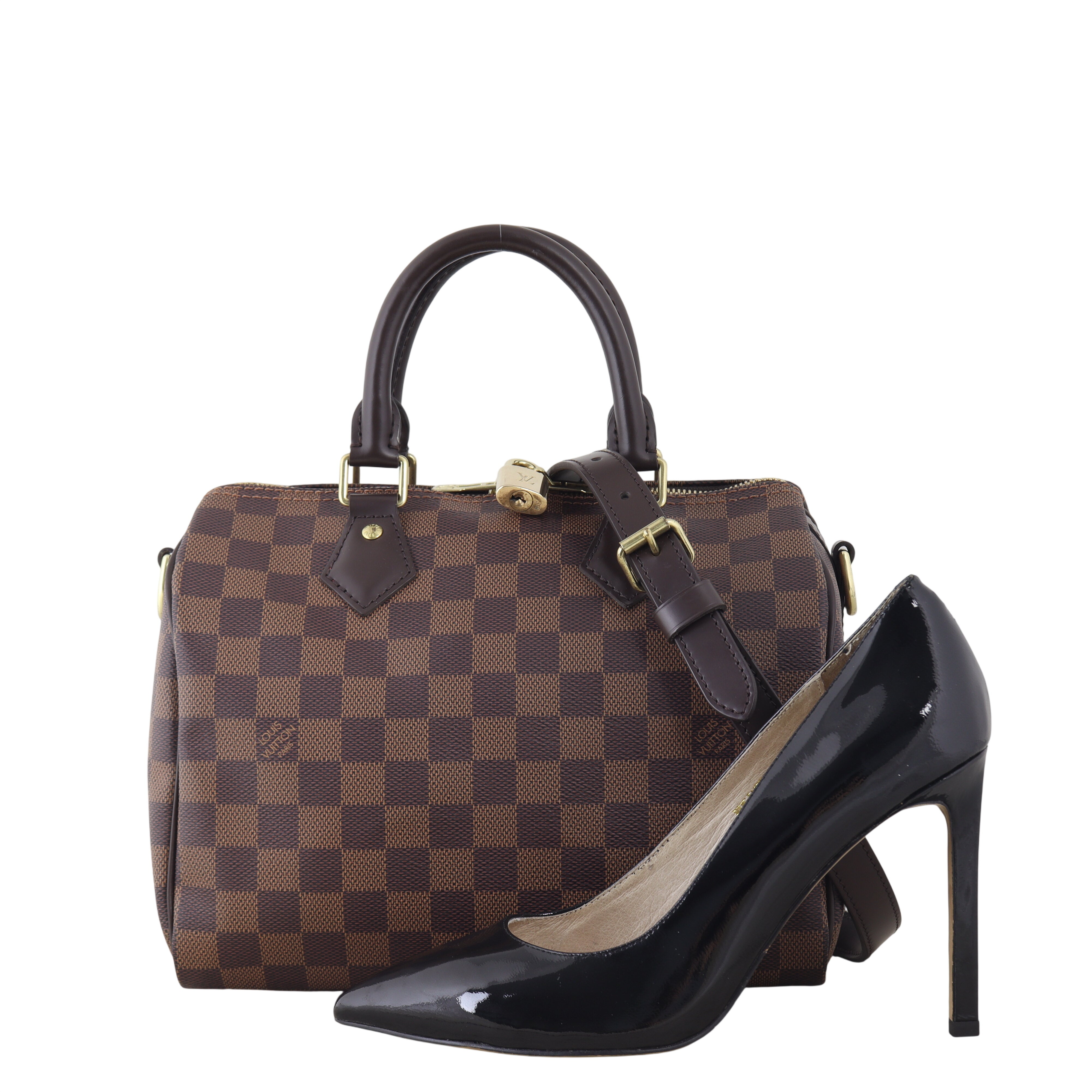 Louis Vuitton Speedy 25 Bandouliere Damier Ebene