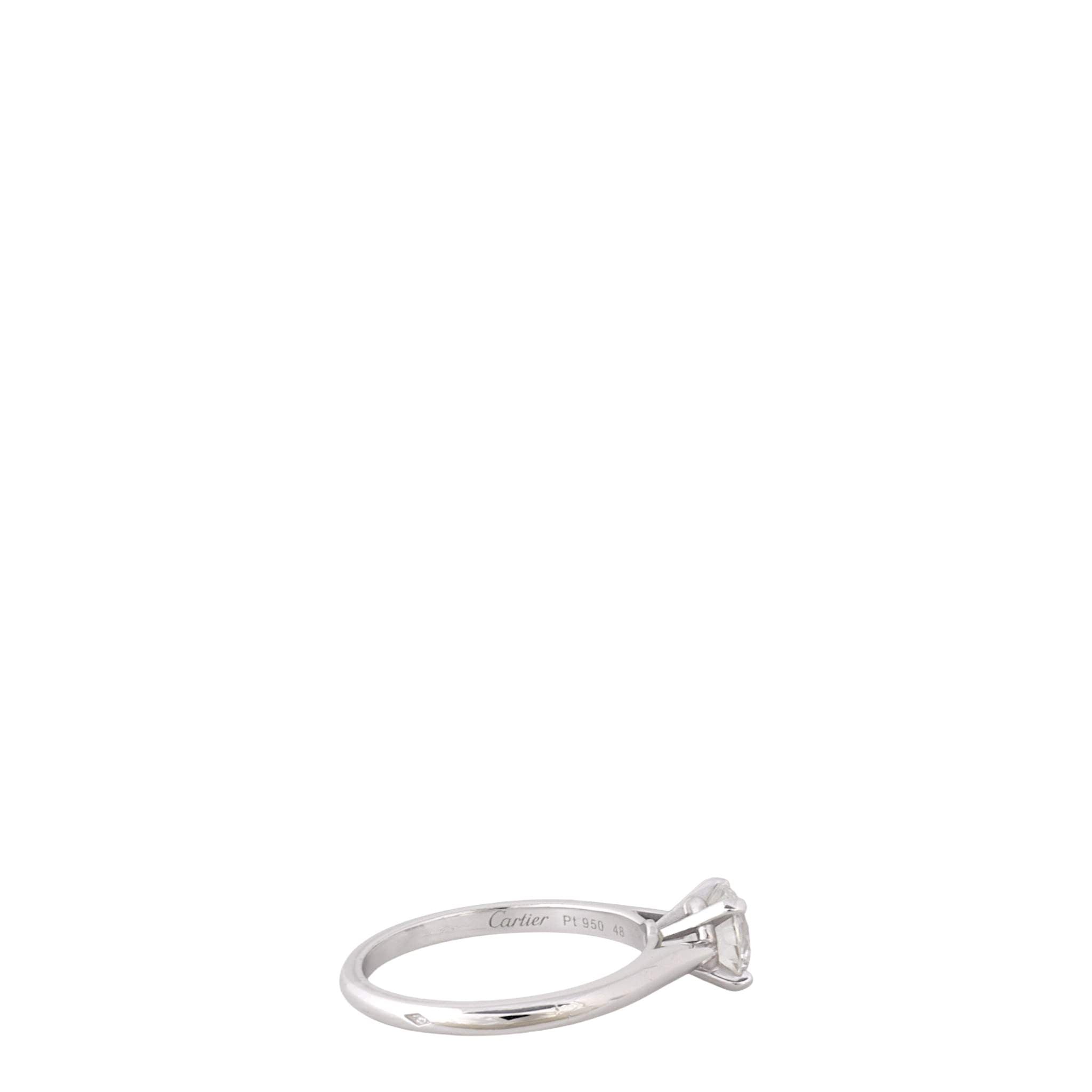 Cartier 1895 Solitaire Brilliant-cut Diamond Platinum Ring
