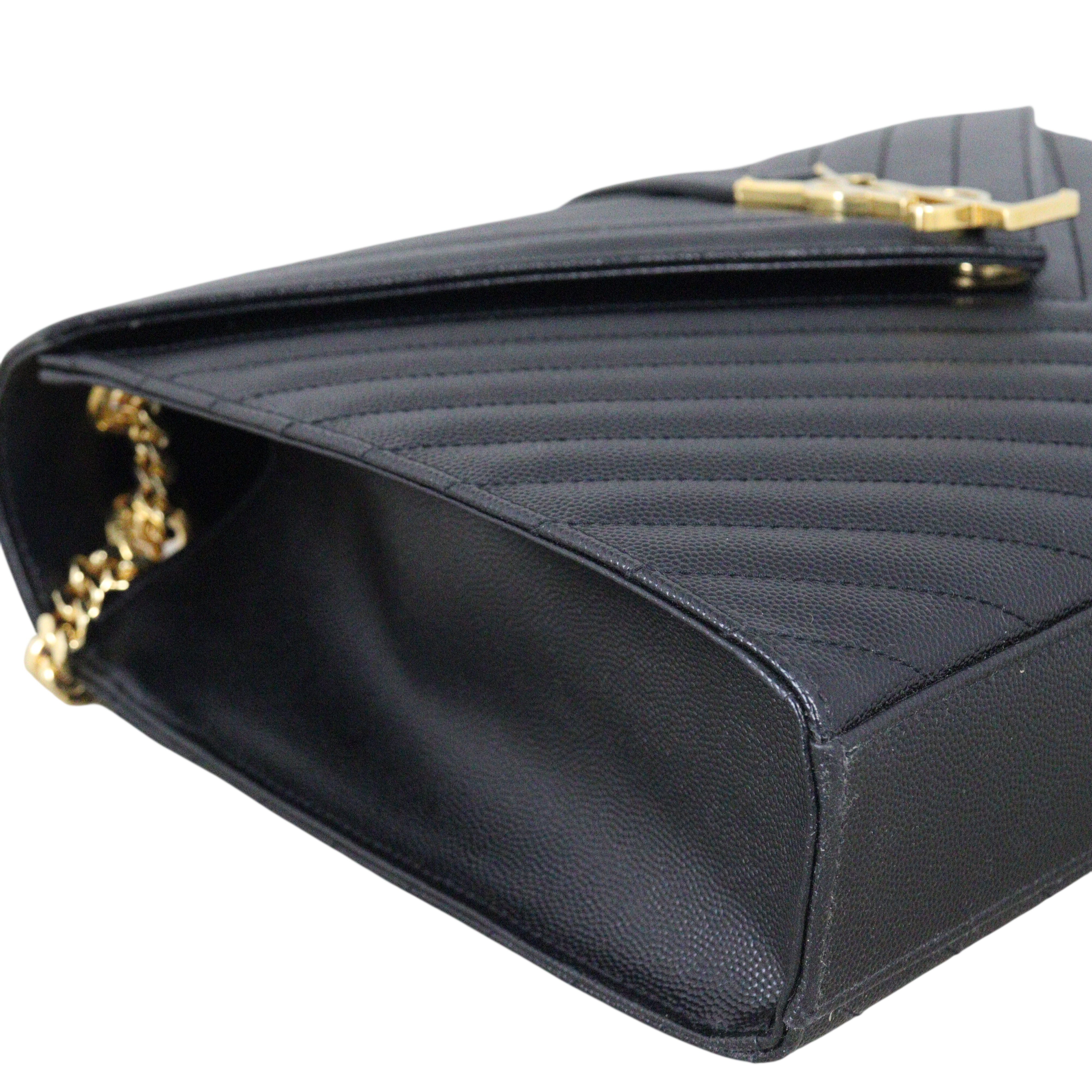 Saint Laurent Matelasse Envelope Large Bag