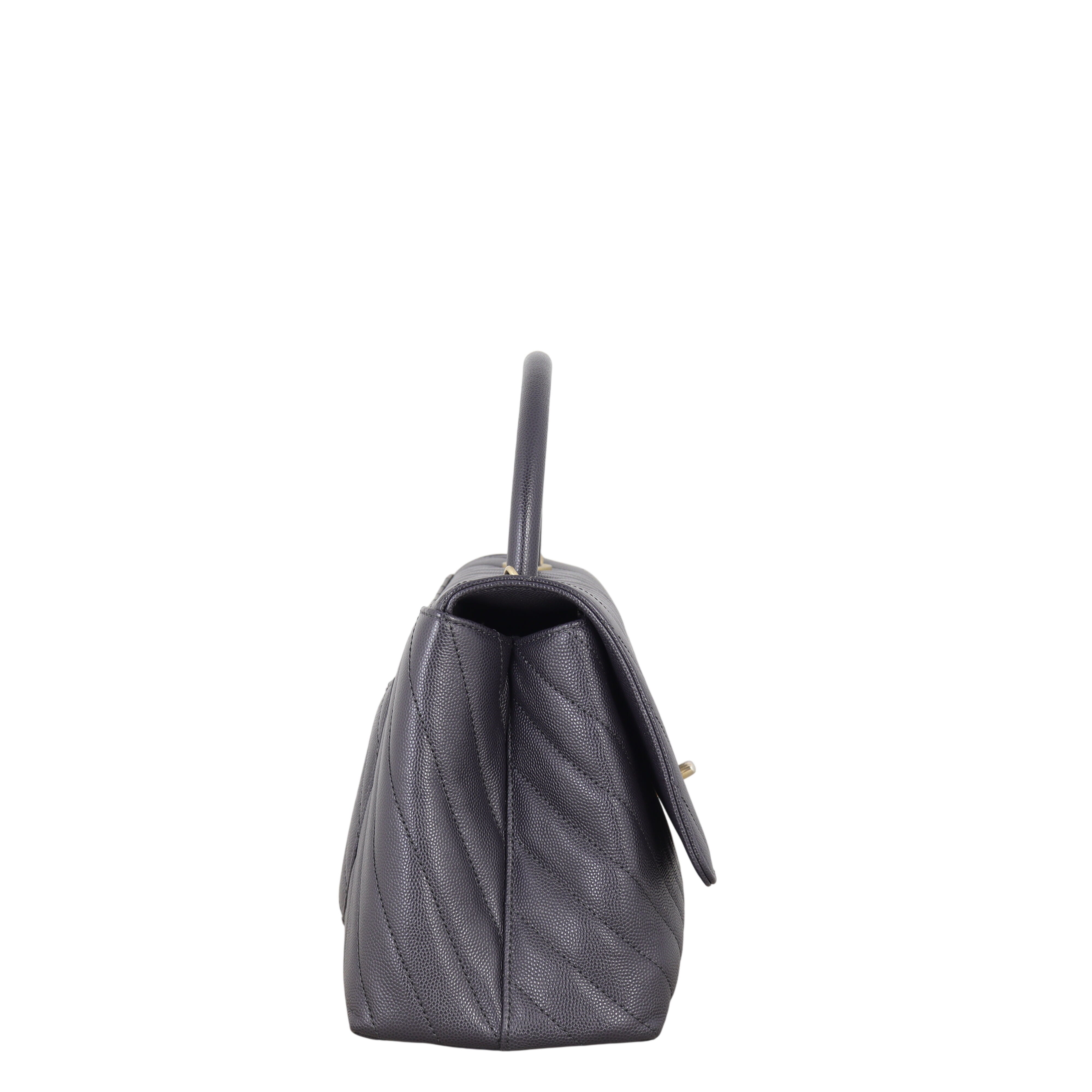 Chanel Coco Top Handle Medium Bag Chevron