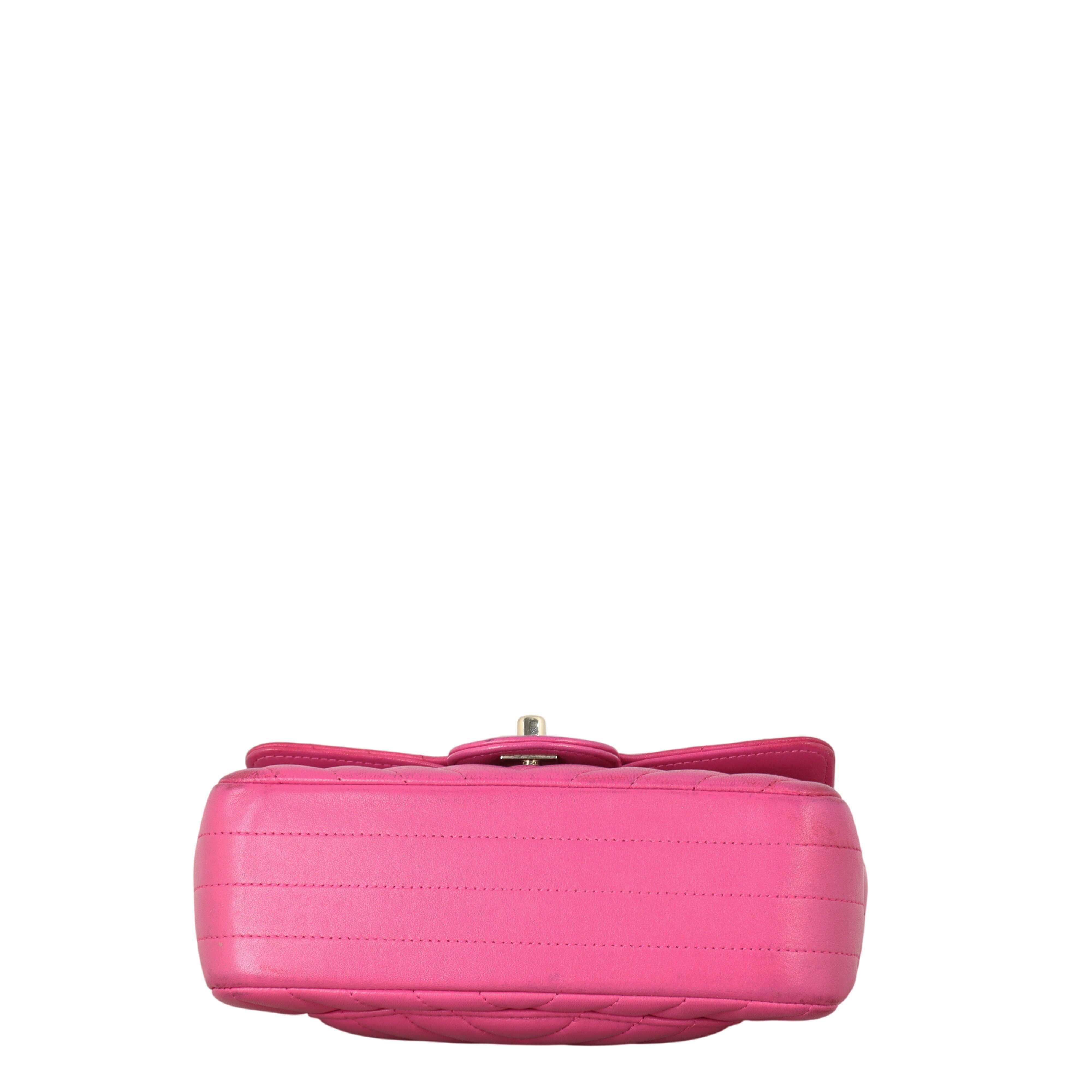 Chanel Classic Flap Mini Rectangular Bag Chevron Lambskin